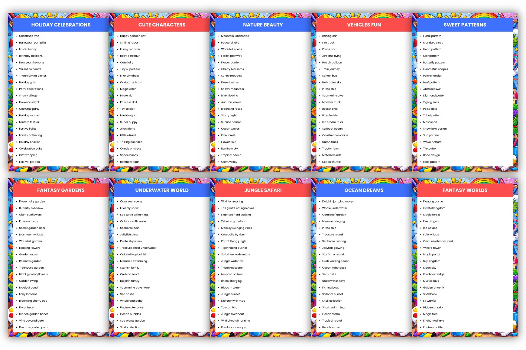 Coloring Prompts Collection - Image 4