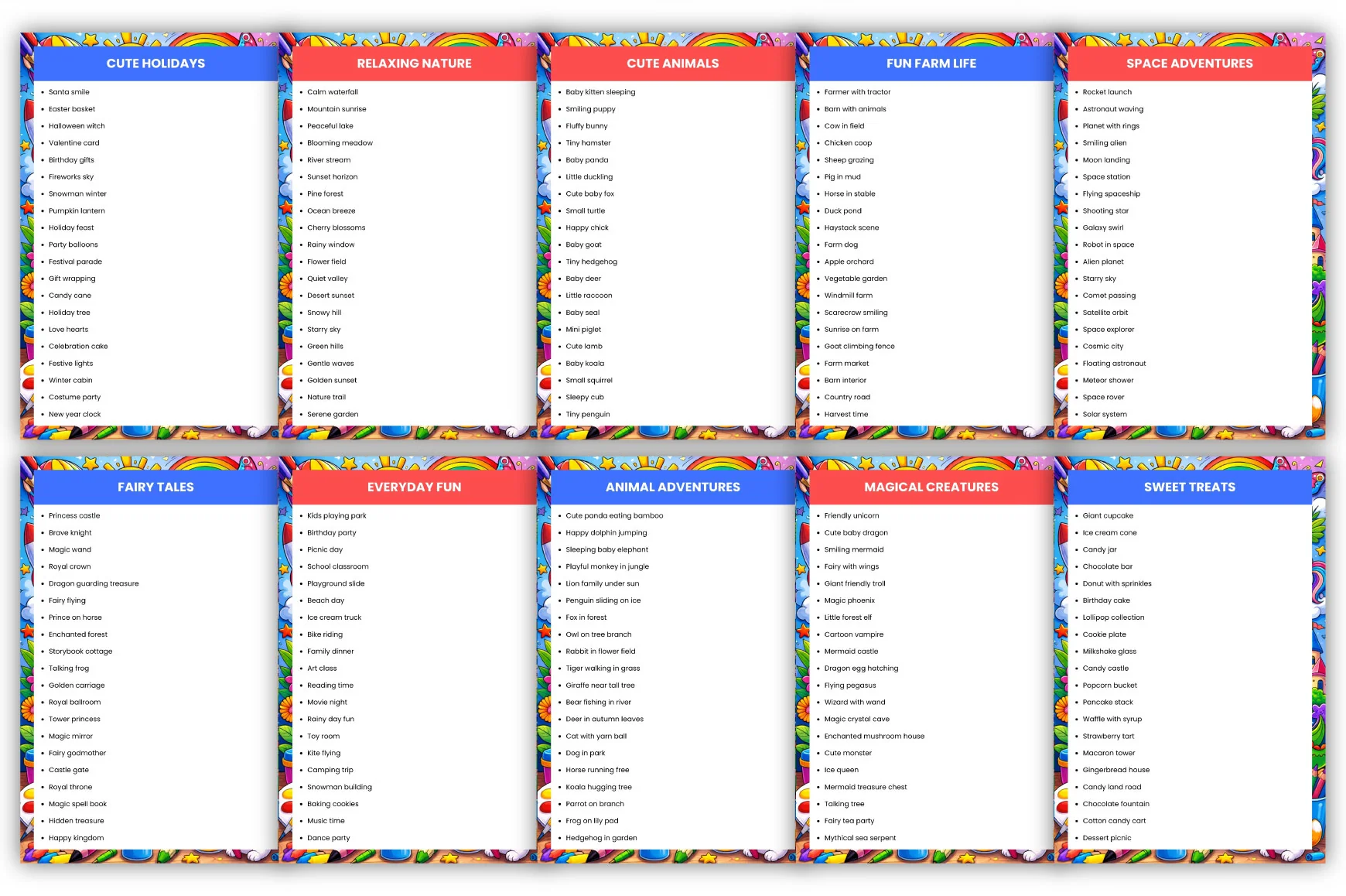 Coloring Prompts Collection - Image 5