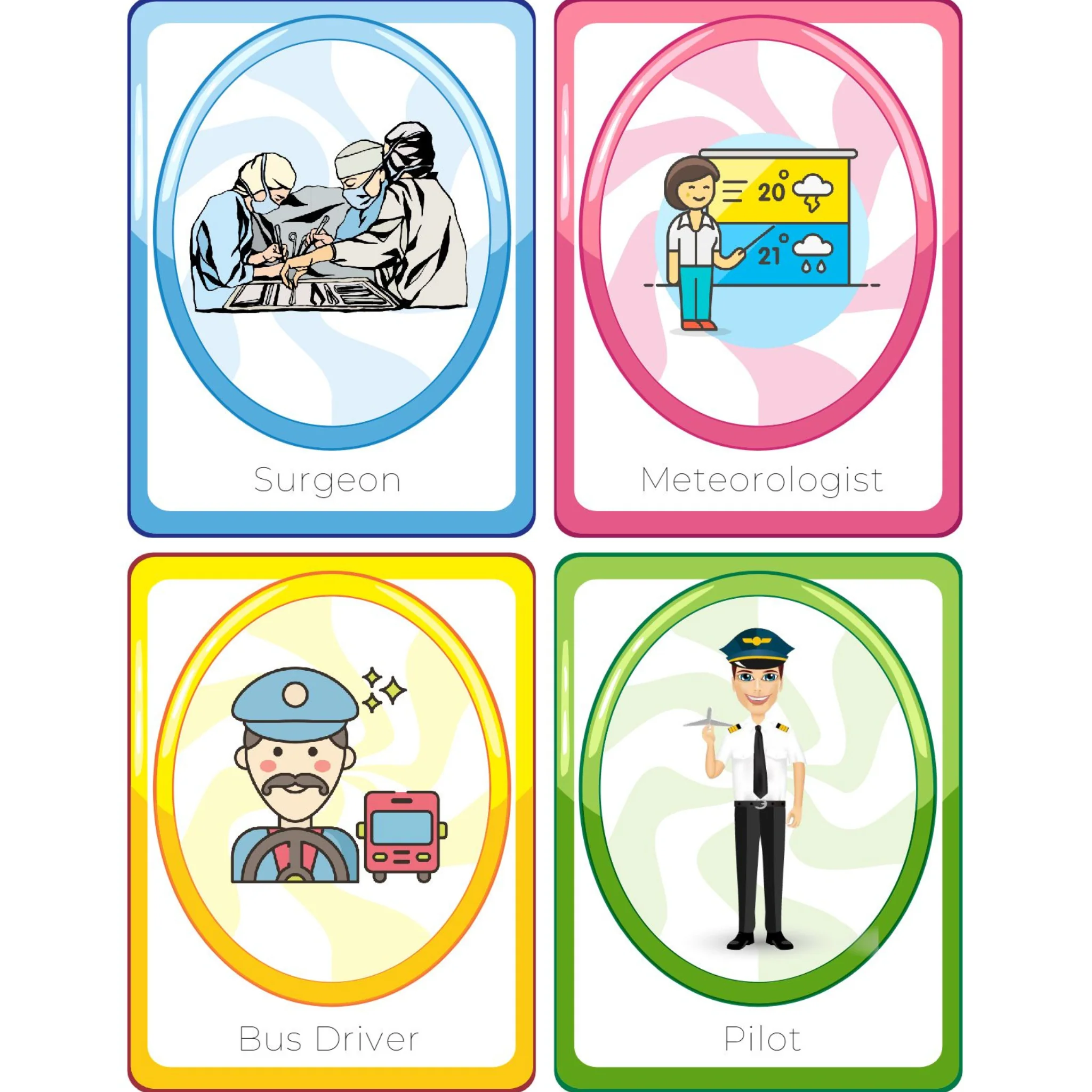 Community Helpers Professions Flashcards for Kindergarten - Image 5