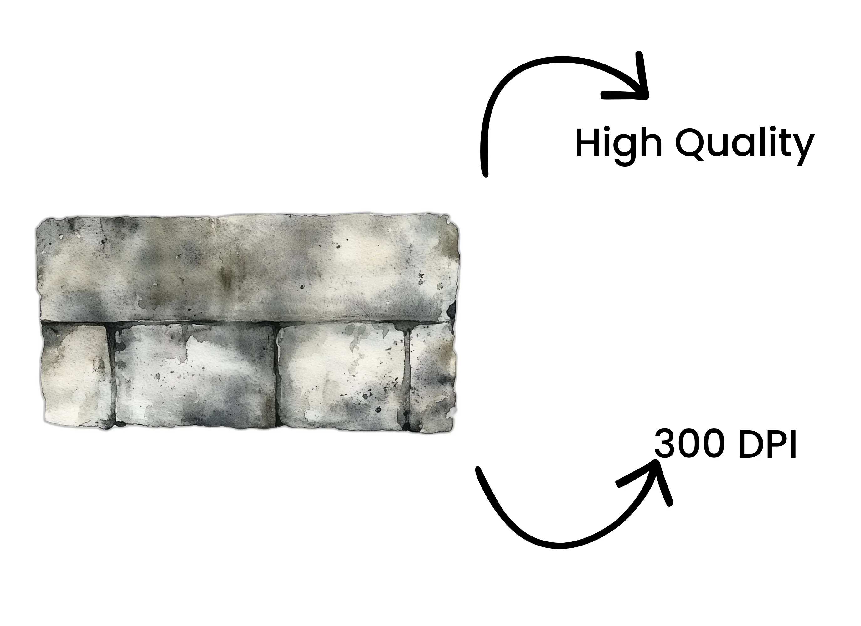 Concrete Wall Clipart Bundle - Image 4