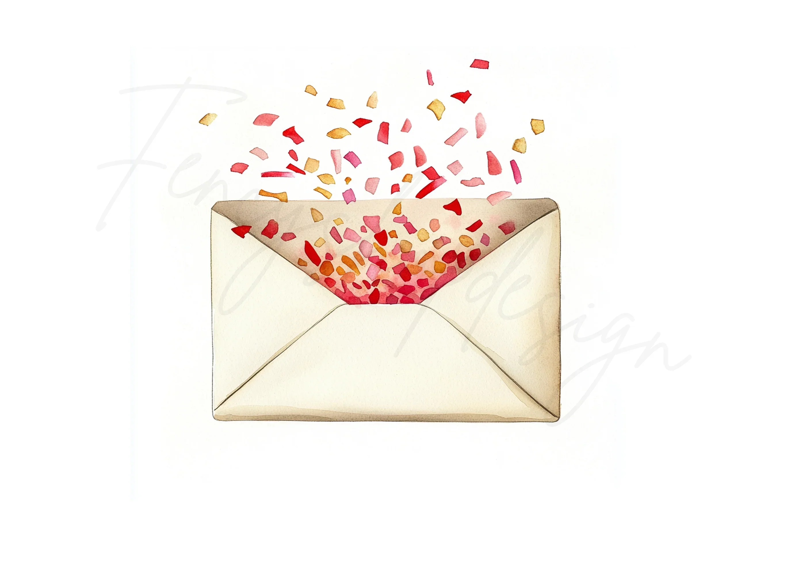 Confetti Burst Envelopes Clipart Bundle - Image 2