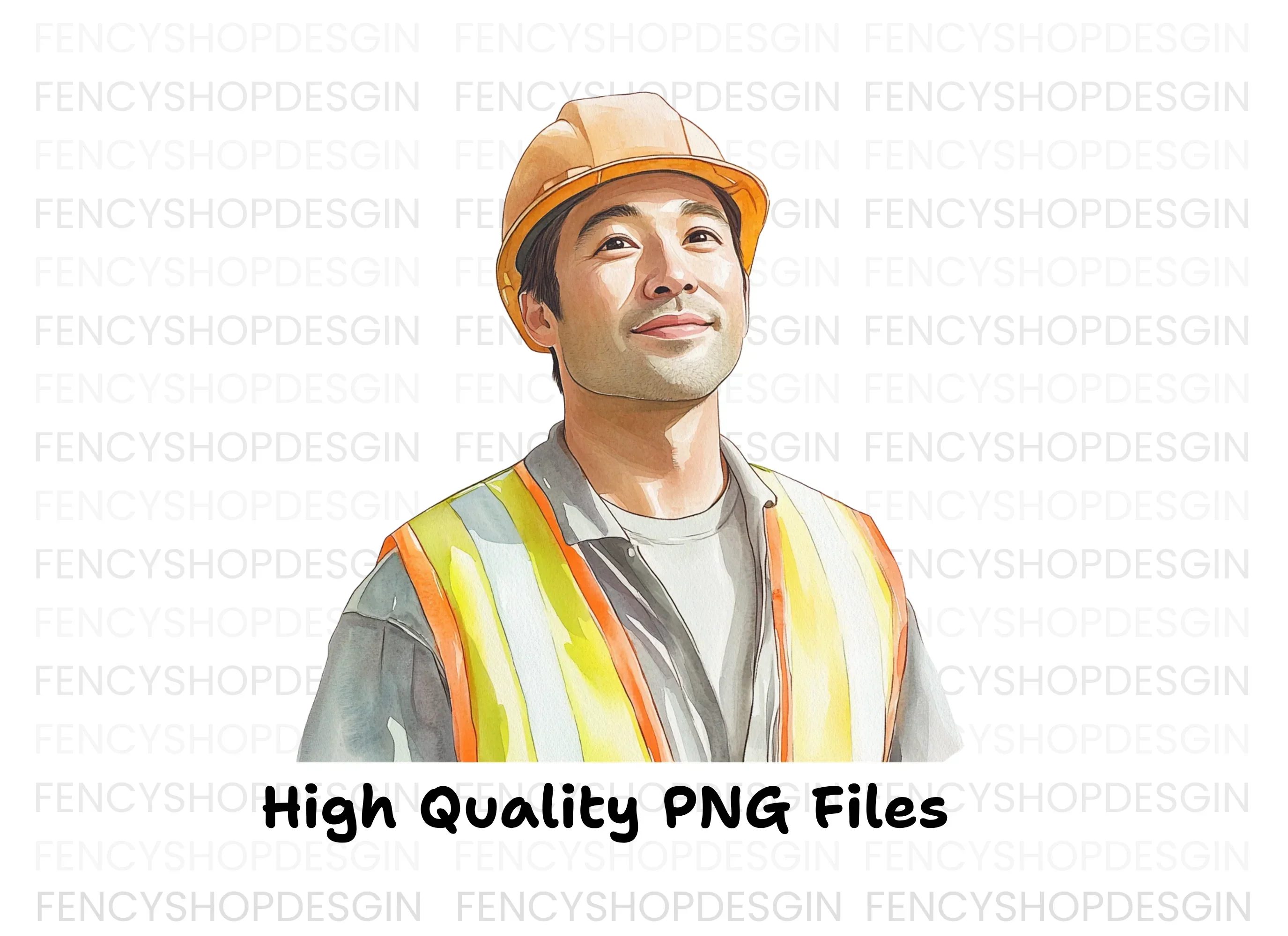 Confident Male Construction Worker Clipart Bundle - Image 2