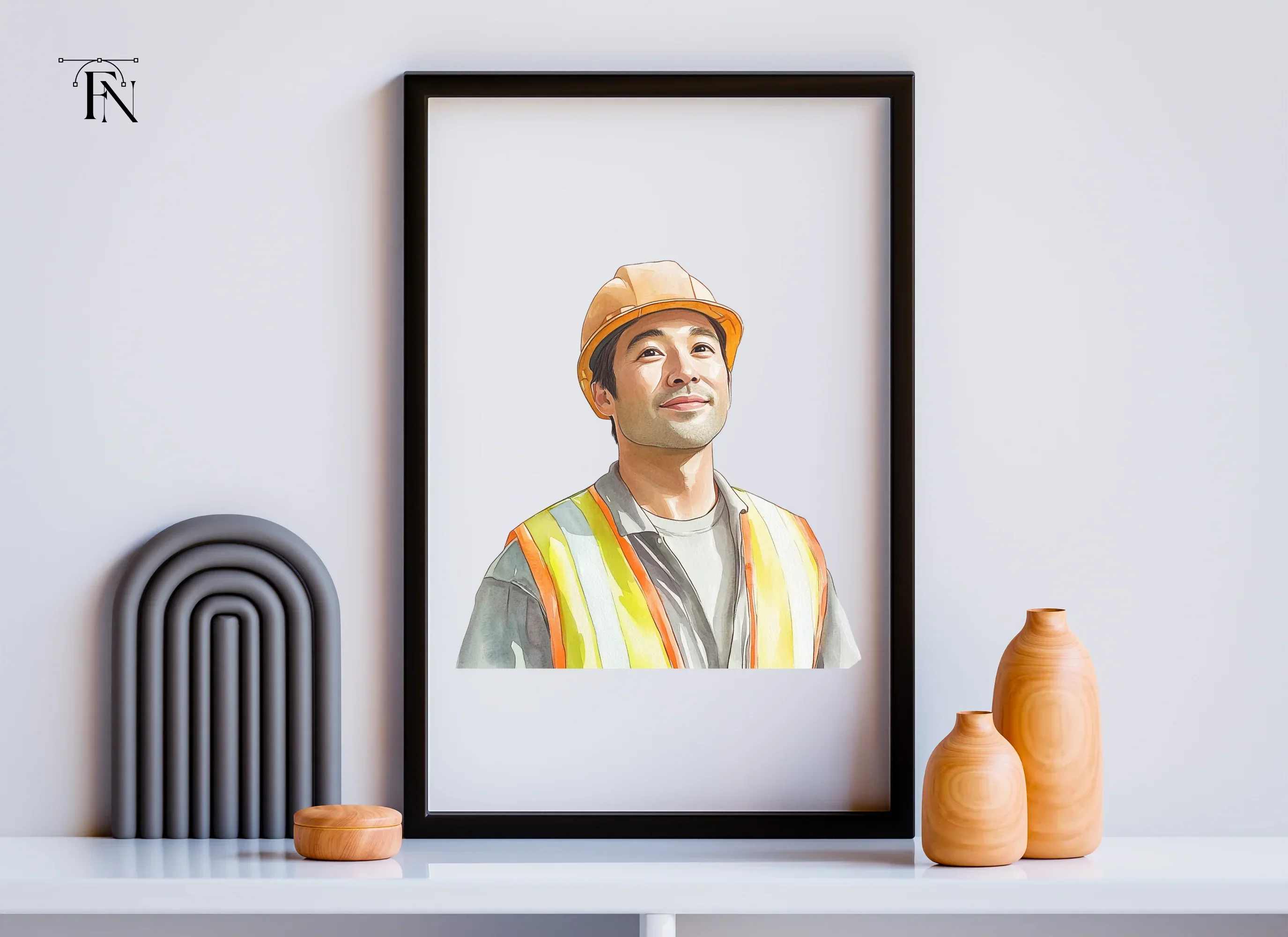 Confident Male Construction Worker Clipart Bundle - Image 4