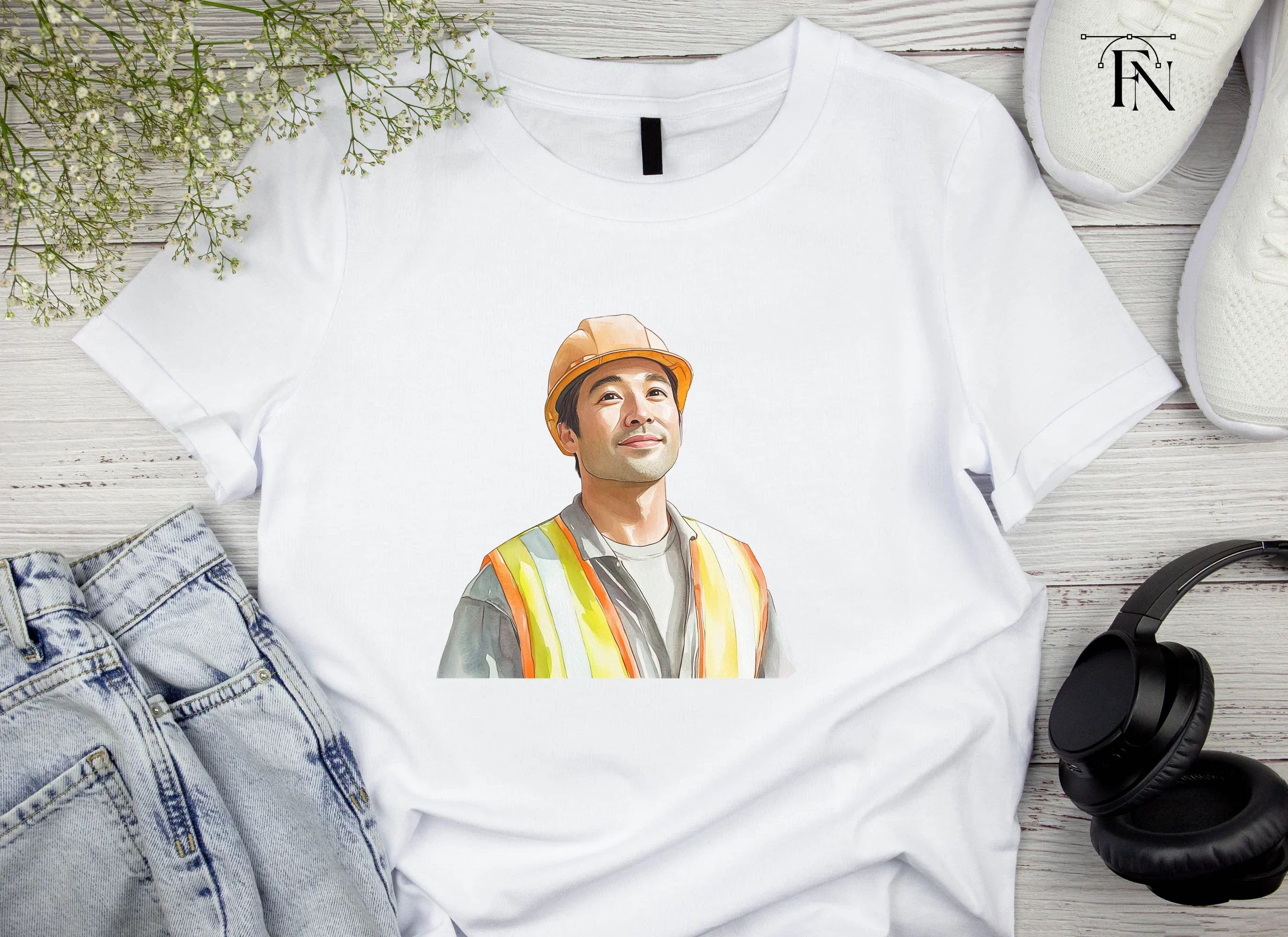 Confident Male Construction Worker Clipart Bundle - Image 5