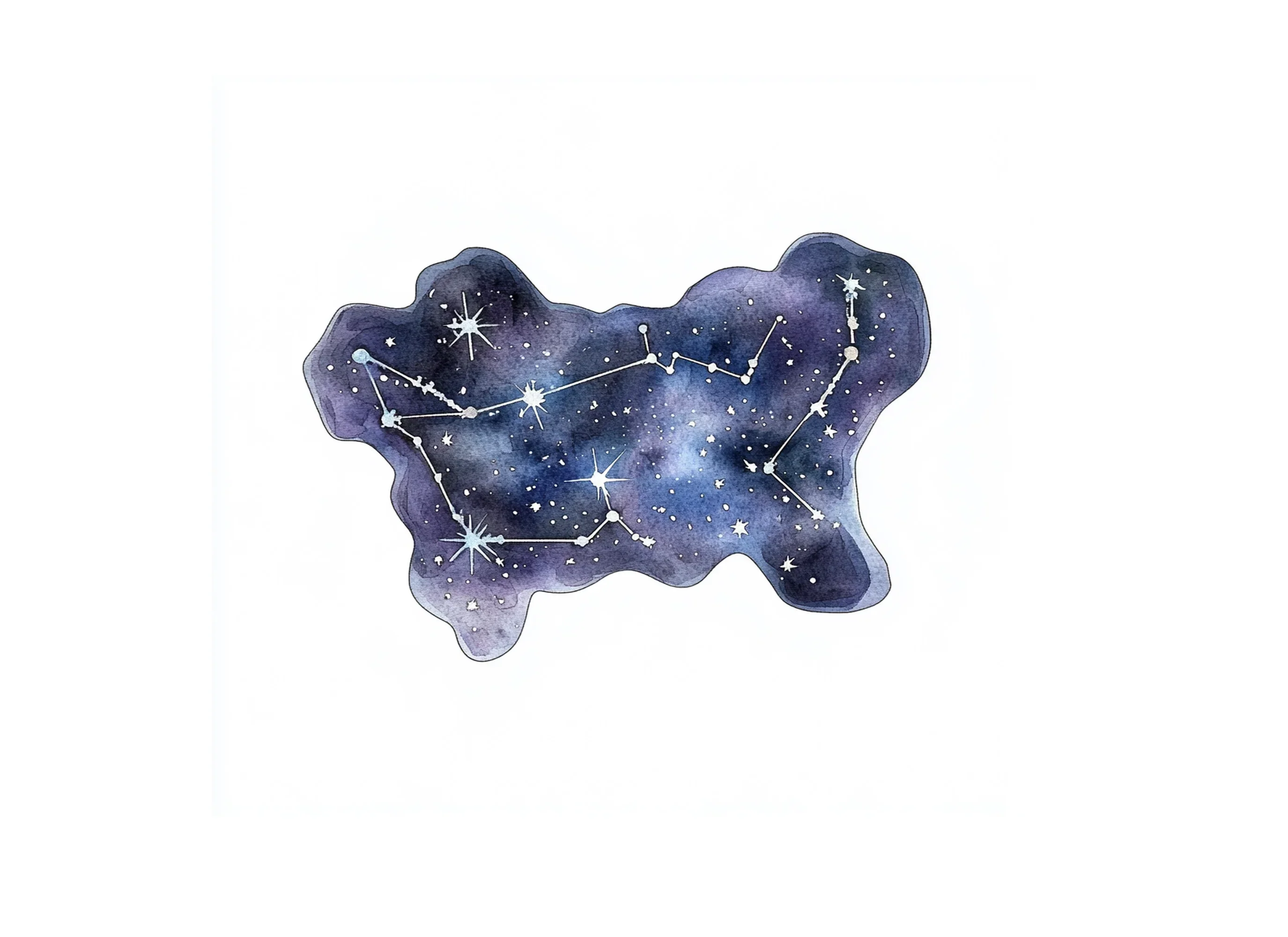 Constellation Cloud Clipart Bundle - Image 2