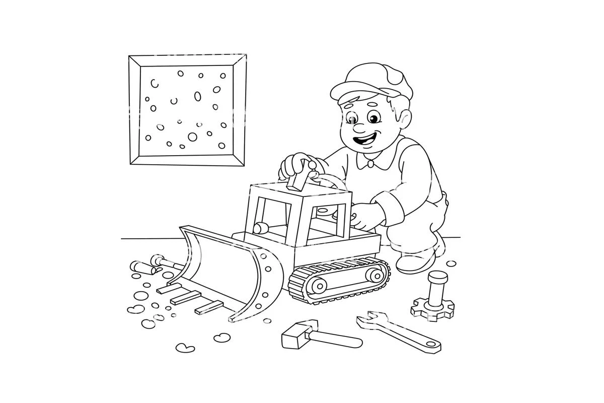 Construction and Dream Coloring Books - Image 2