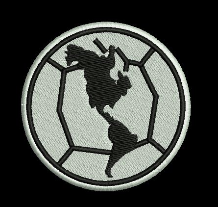 Continental Soccer Emblem Embroidery Design