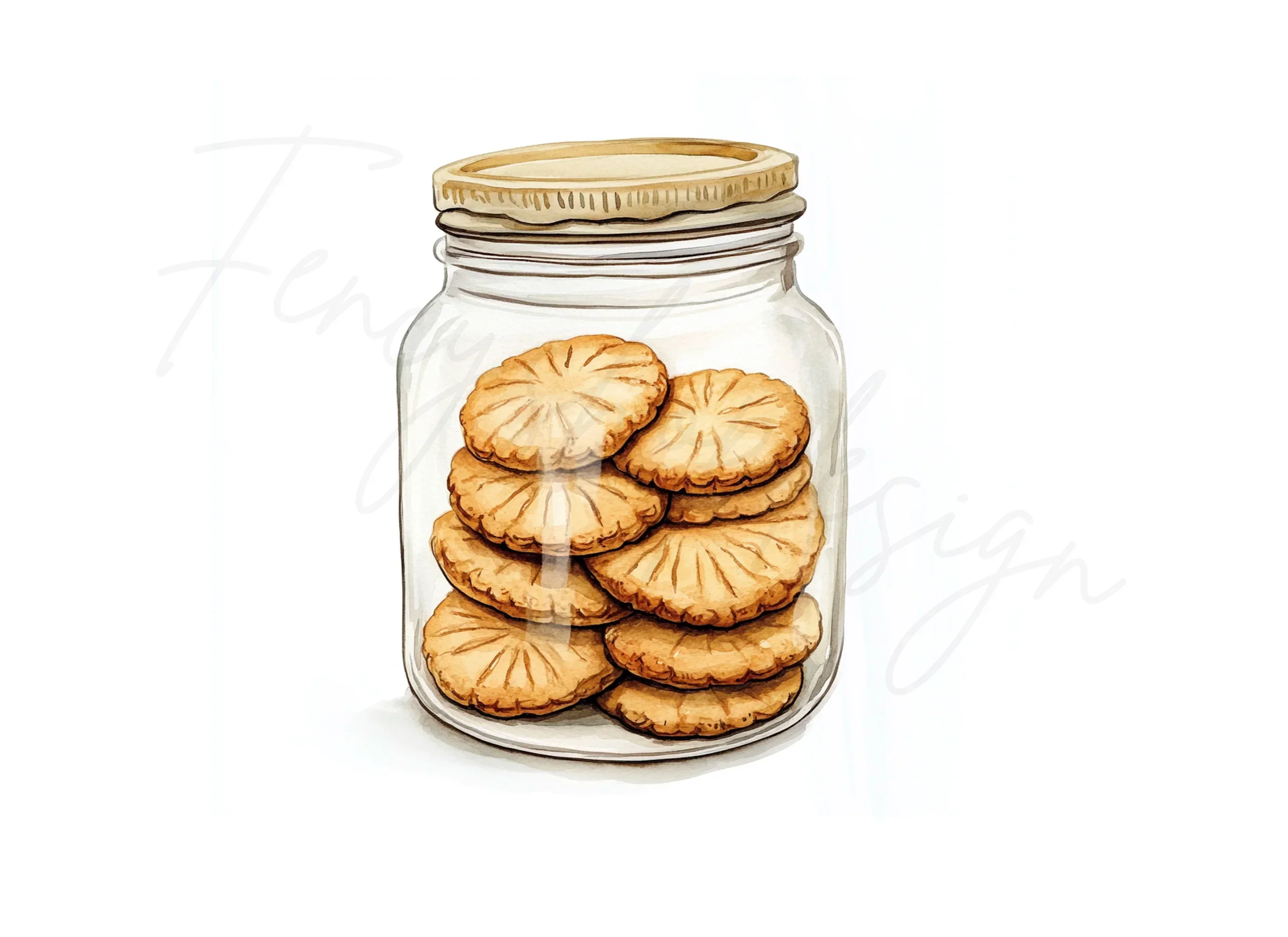 Cookies in Jars Clipart Bundle - Image 3