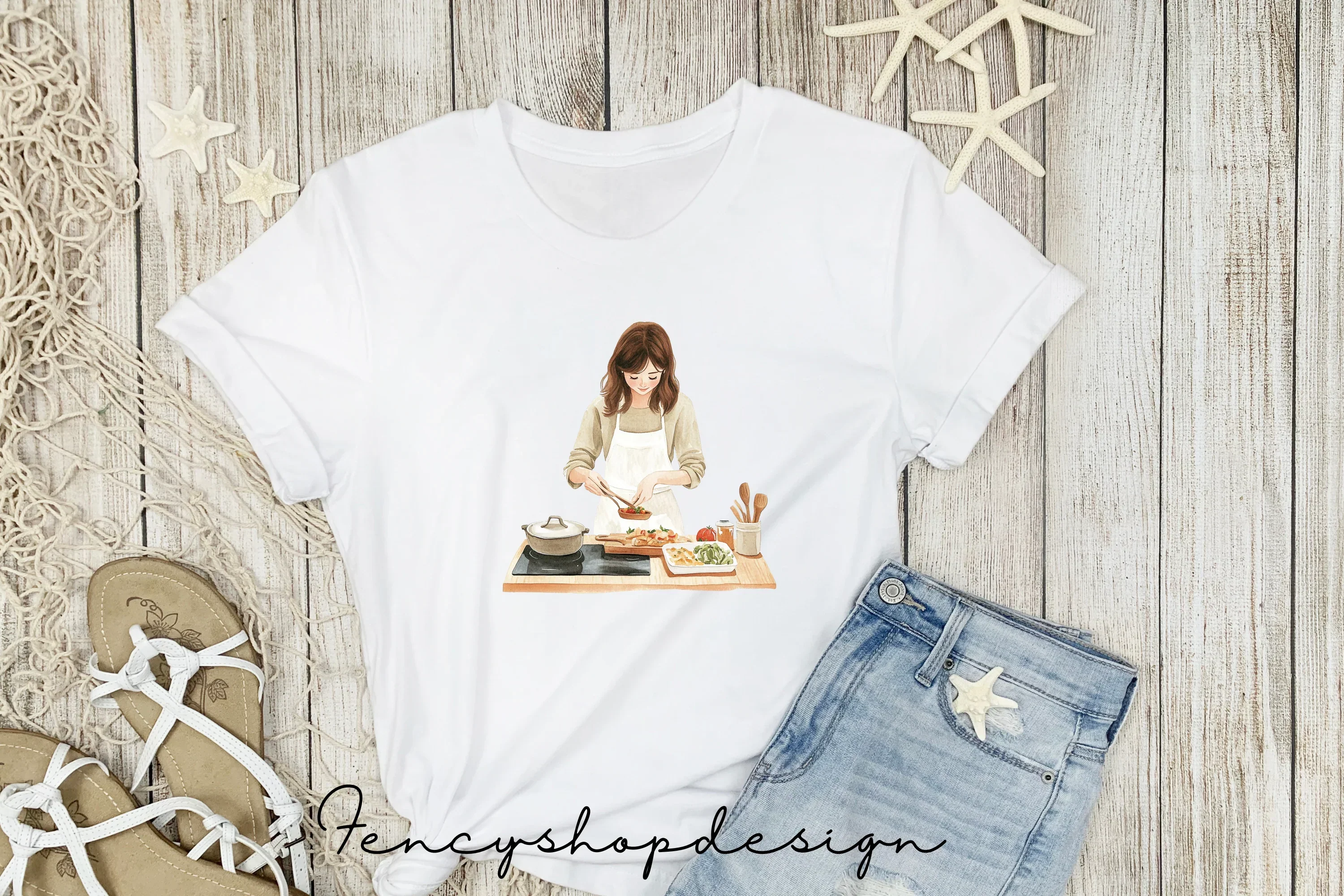 Cooking Women Clipart Bundle - Image 4