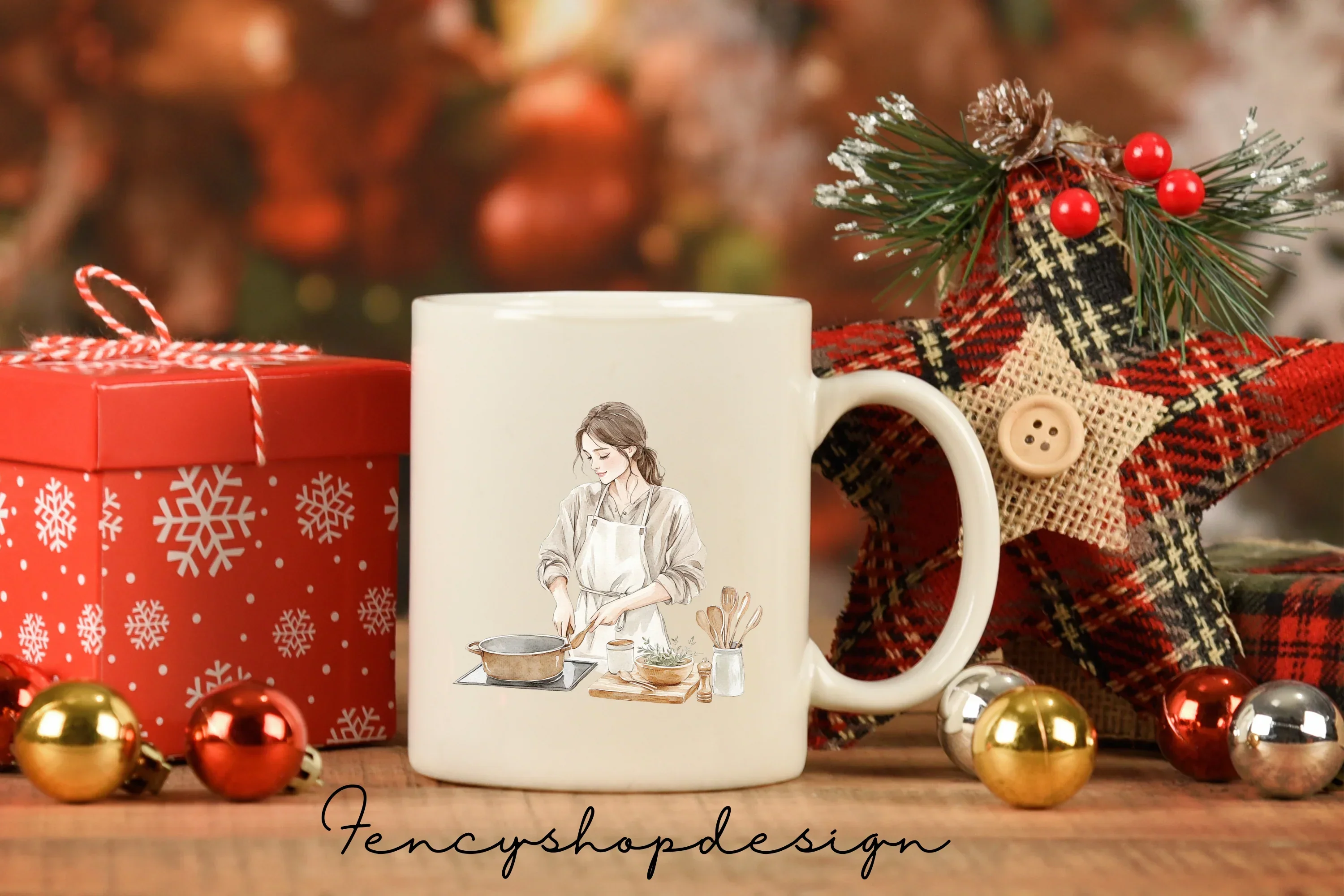 Cooking Women Clipart Bundle - Image 7