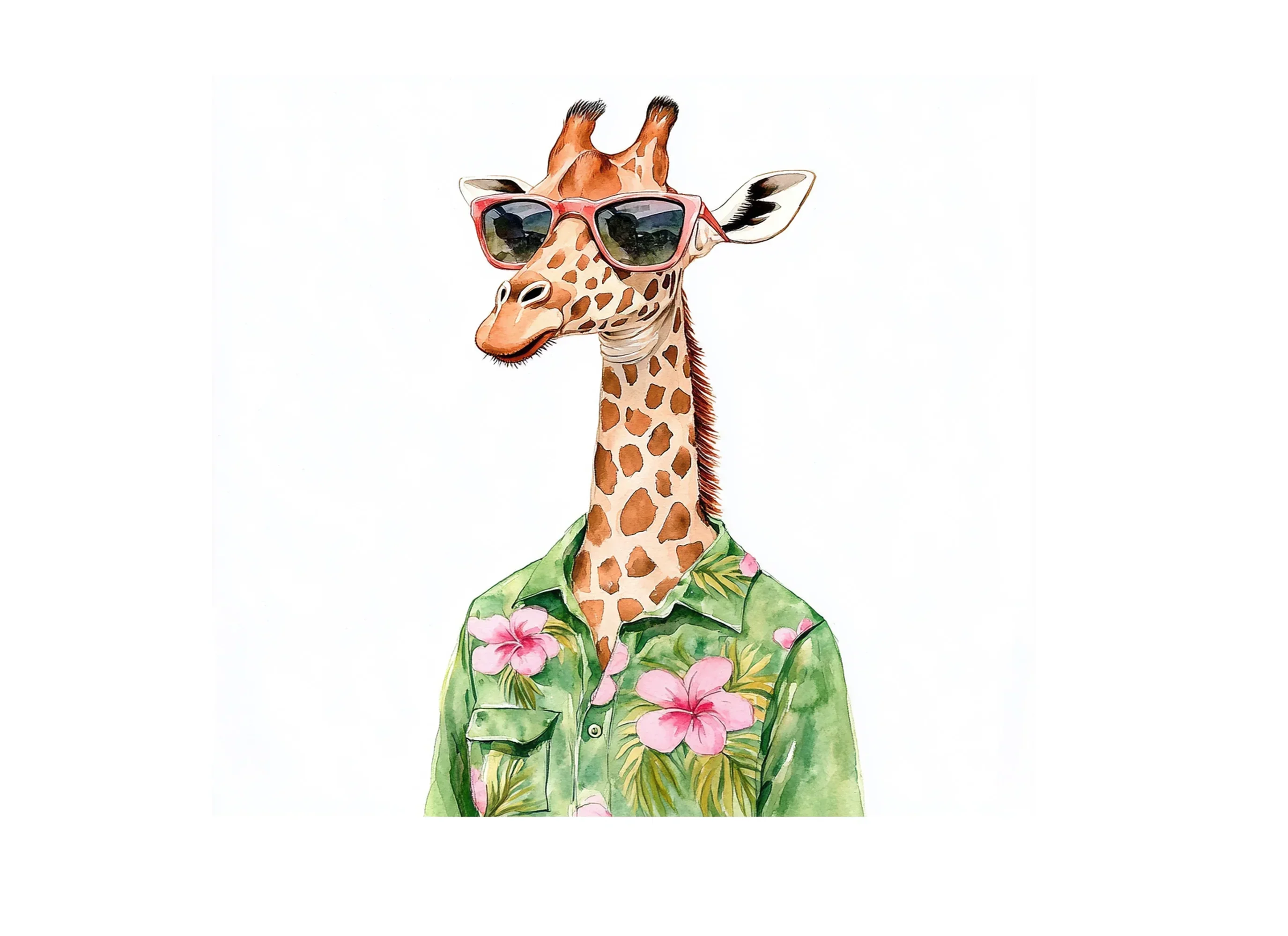 Cool Giraffes with Sunglasses Clipart Bundle - Image 2