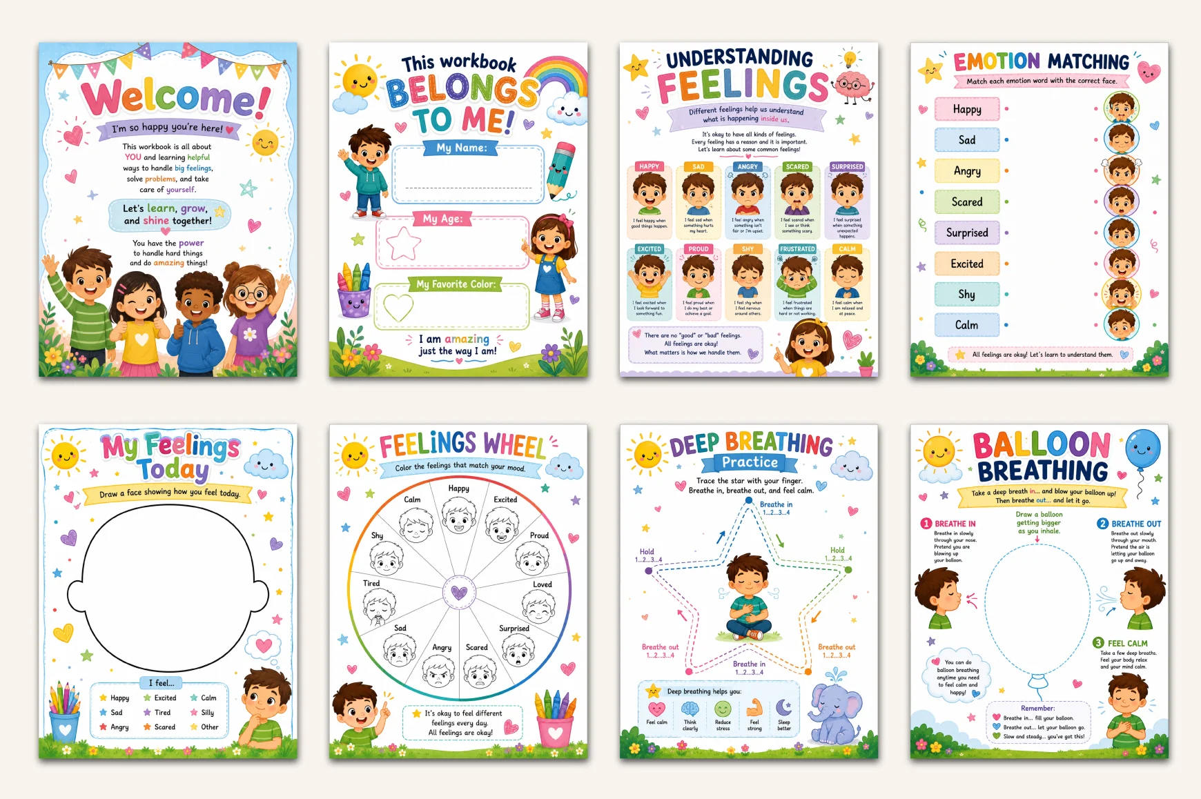 Coping Skills For Kids Workbook - Image 2
