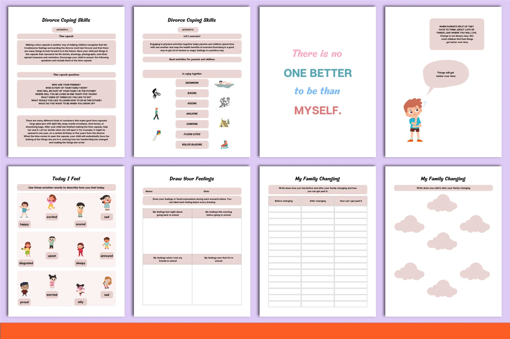 Coping With Divorce for Kids Workbook - Image 4