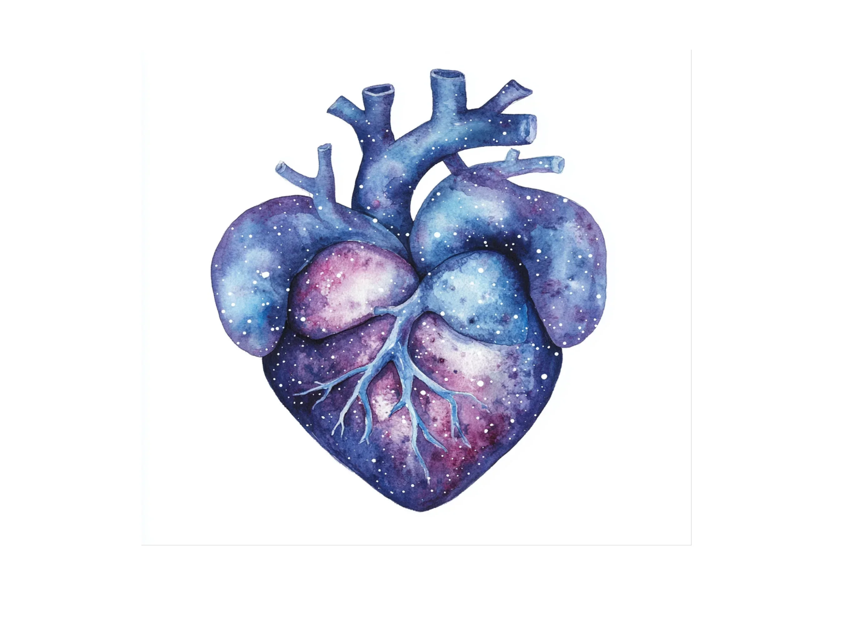 Cosmic Anatomical Heart Clipart Bundle - Image 2