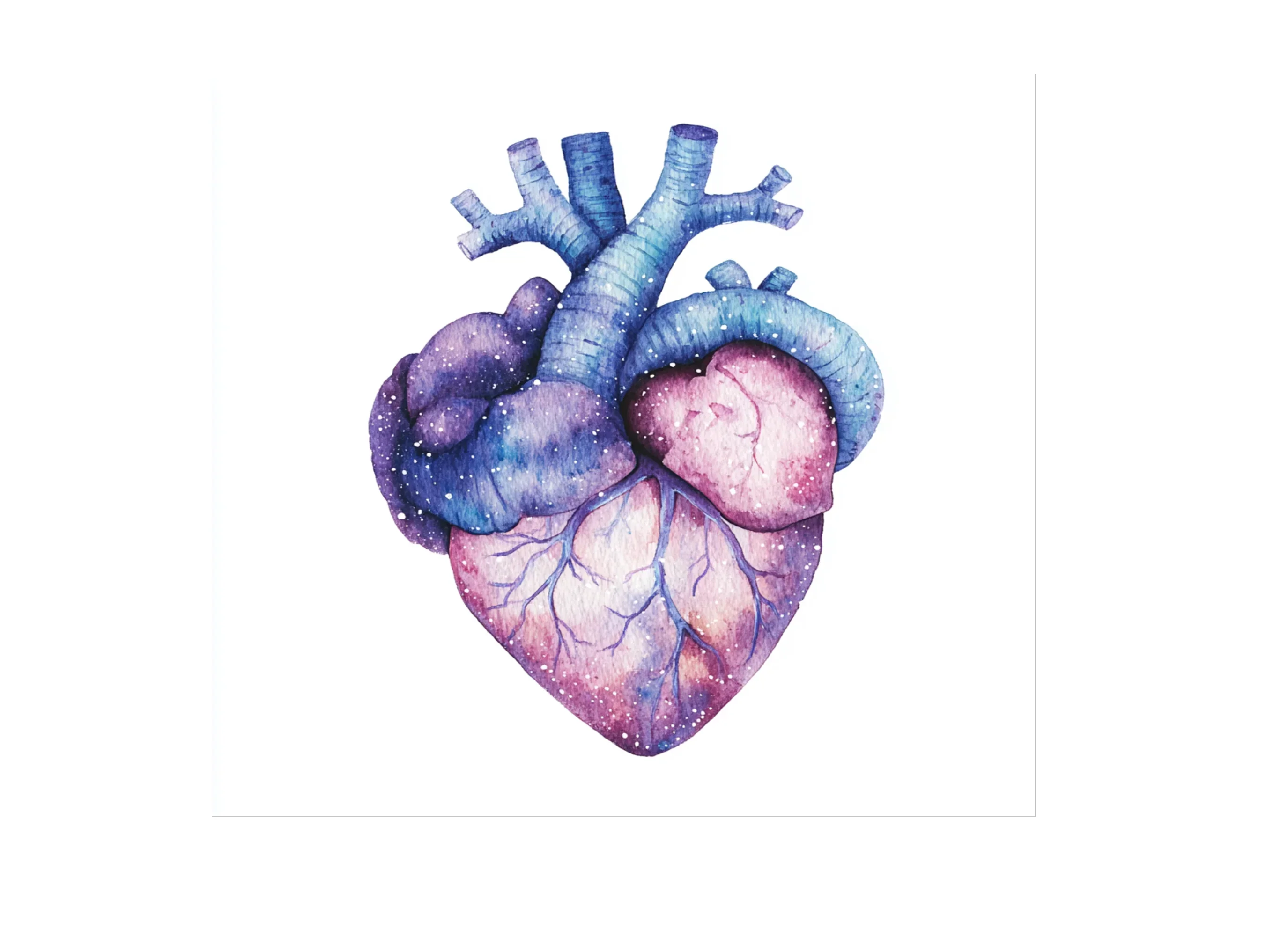 Cosmic Anatomical Heart Clipart Bundle - Image 3