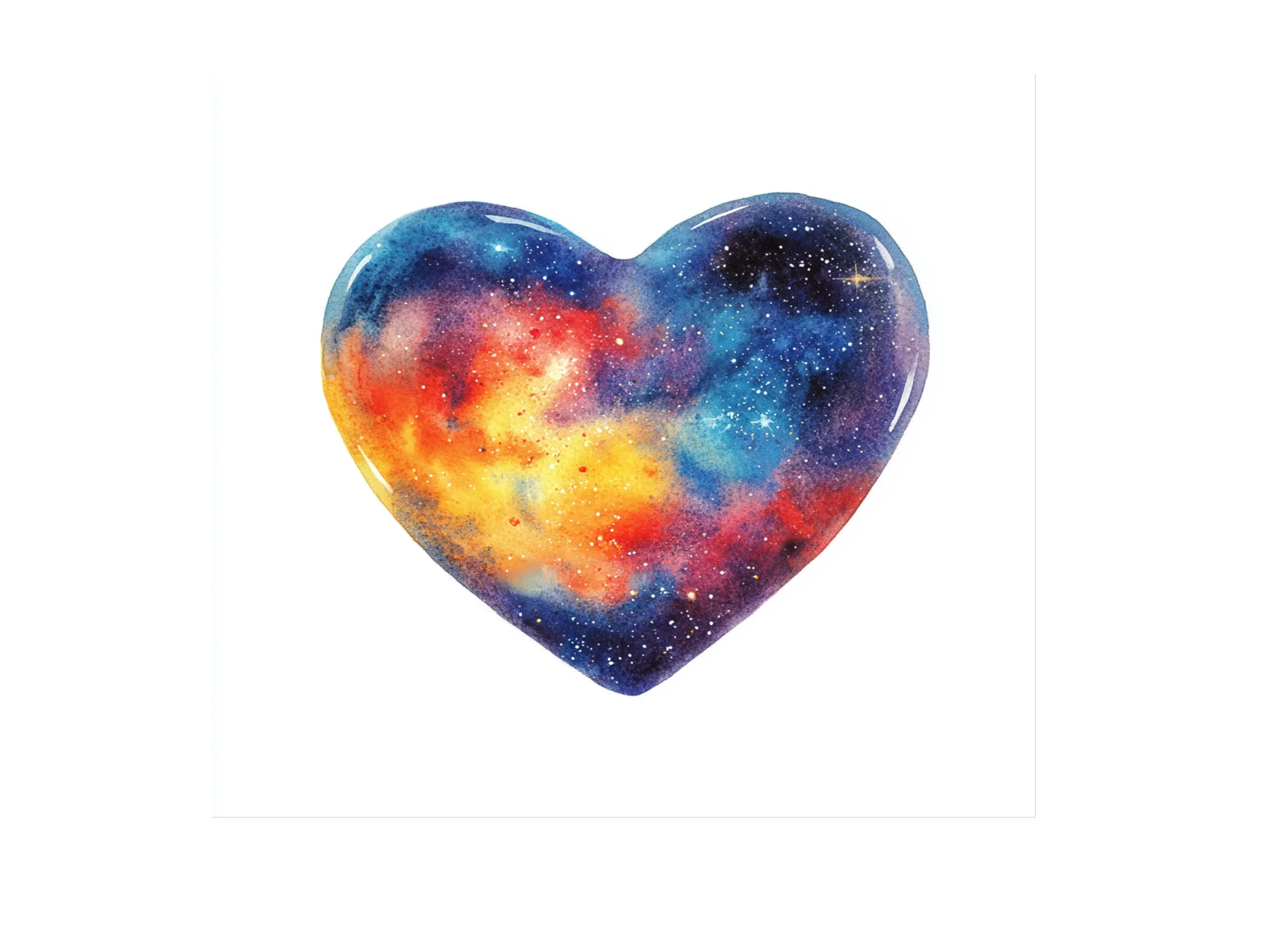 Cosmic Galaxy Heart Clipart Bundle - Image 2