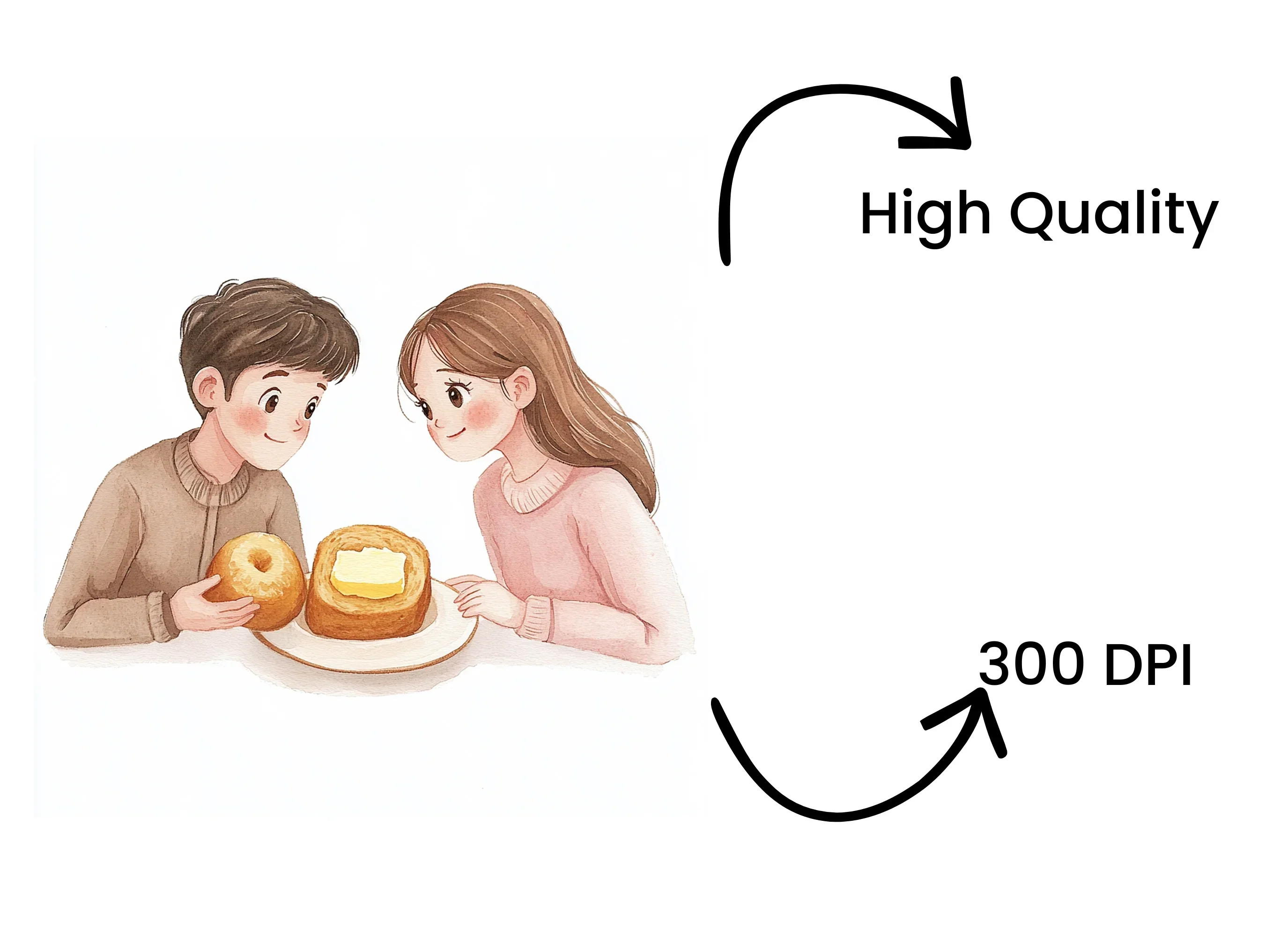 Couple Breakfast Clipart Bundle - Image 4