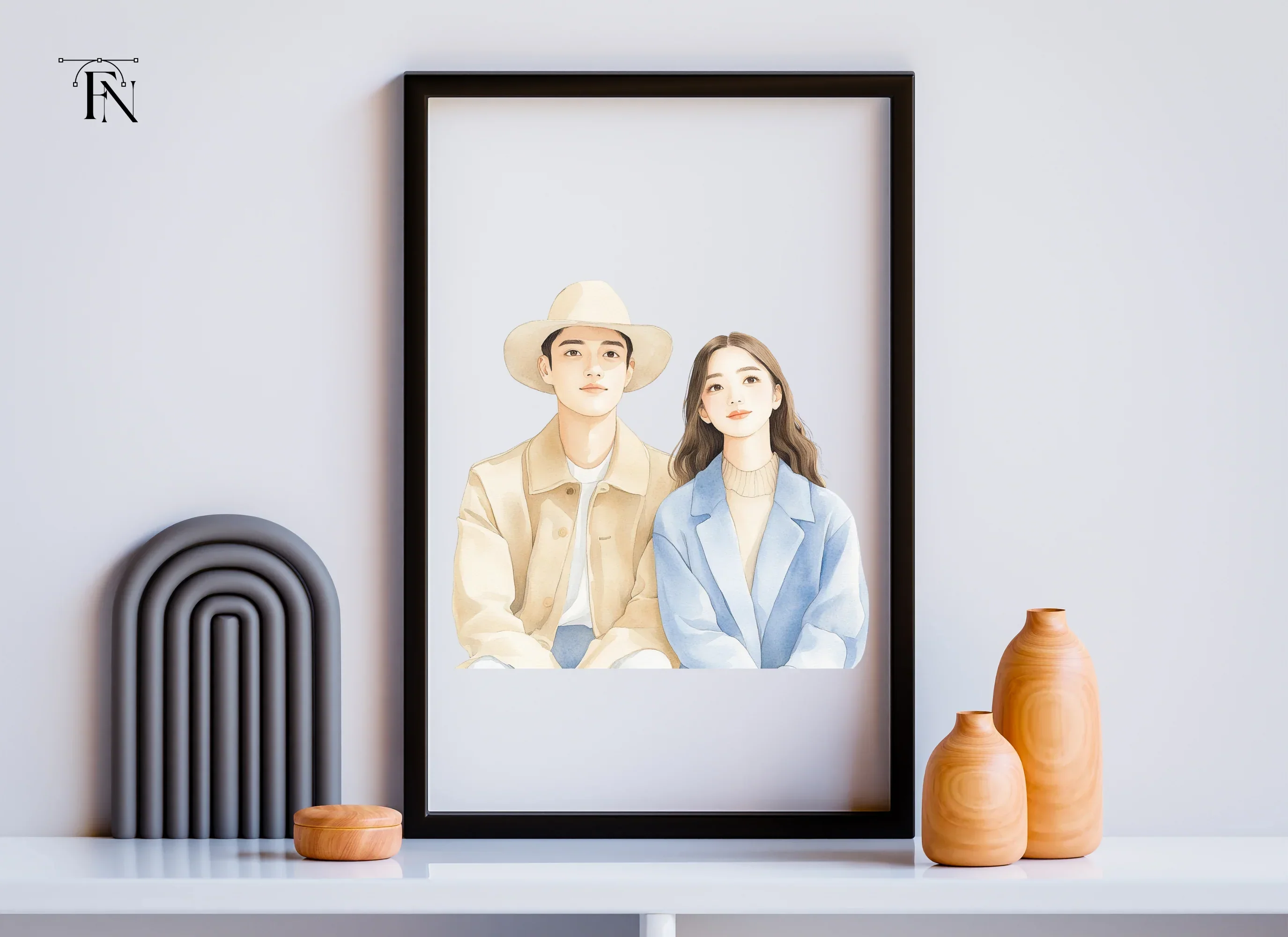 Couple Portrait Clipart Bundle - Image 3