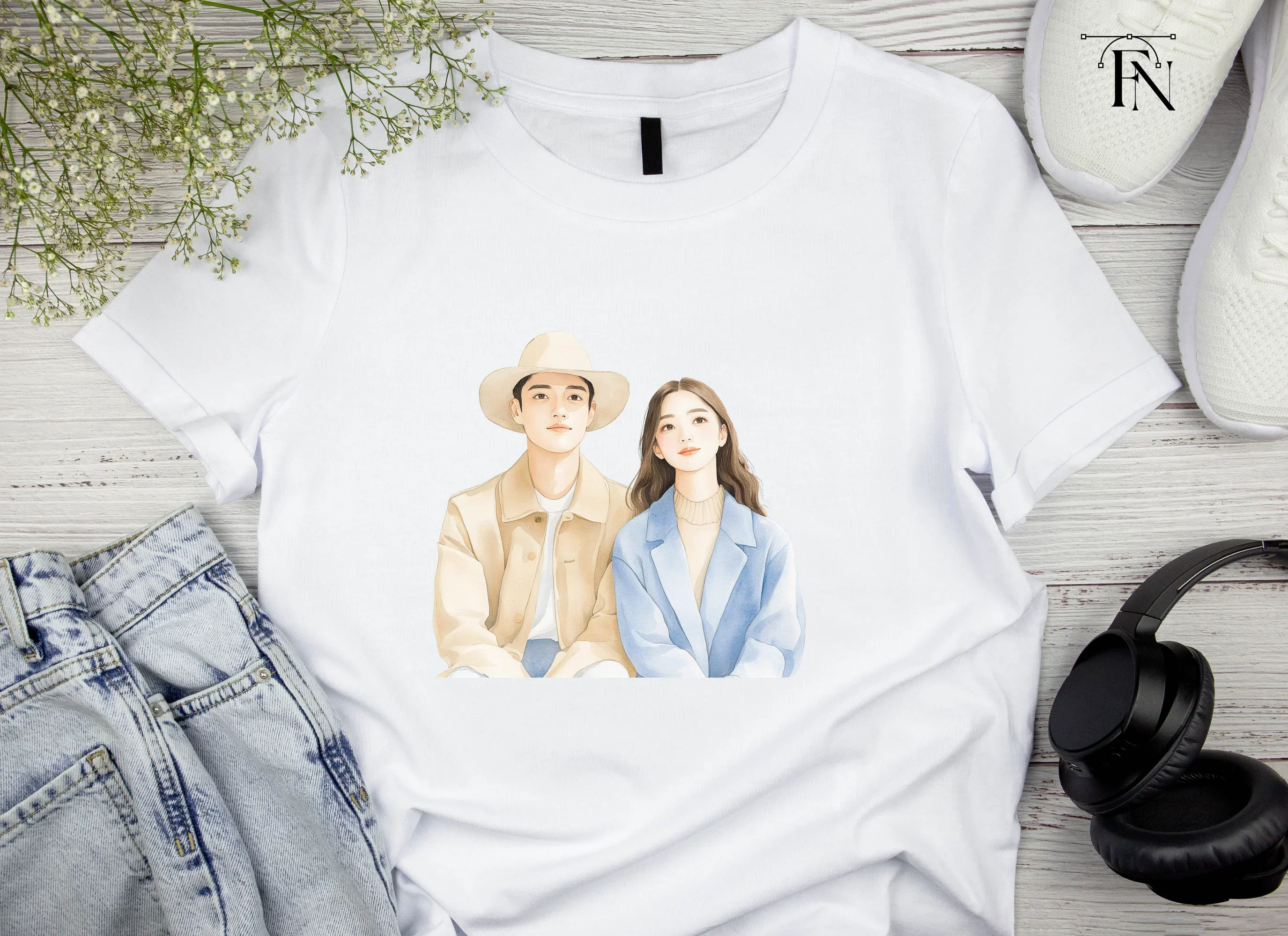 Couple Portrait Clipart Bundle - Image 5