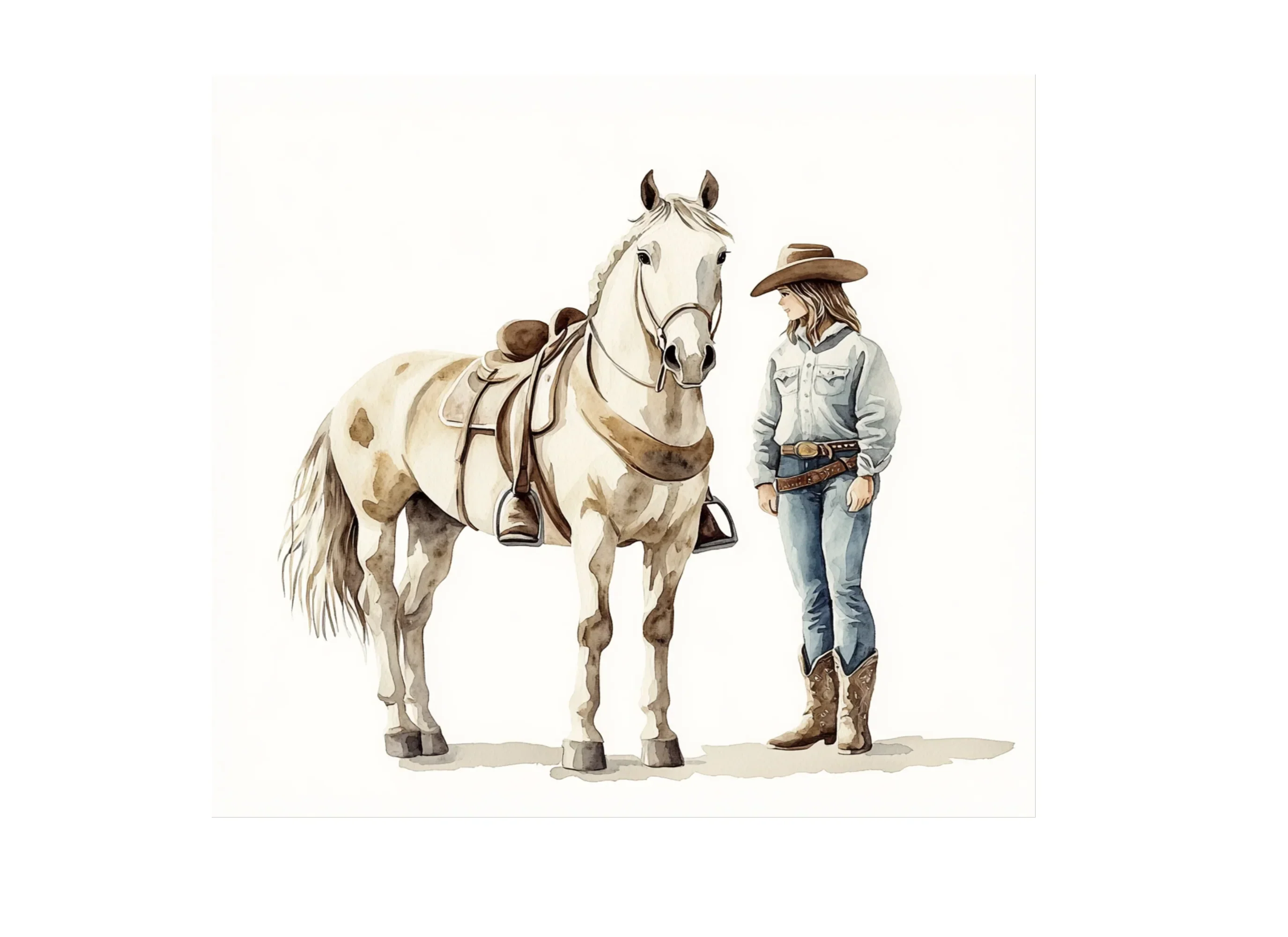 Cowboy and Horse Clipart Bundle - Image 2