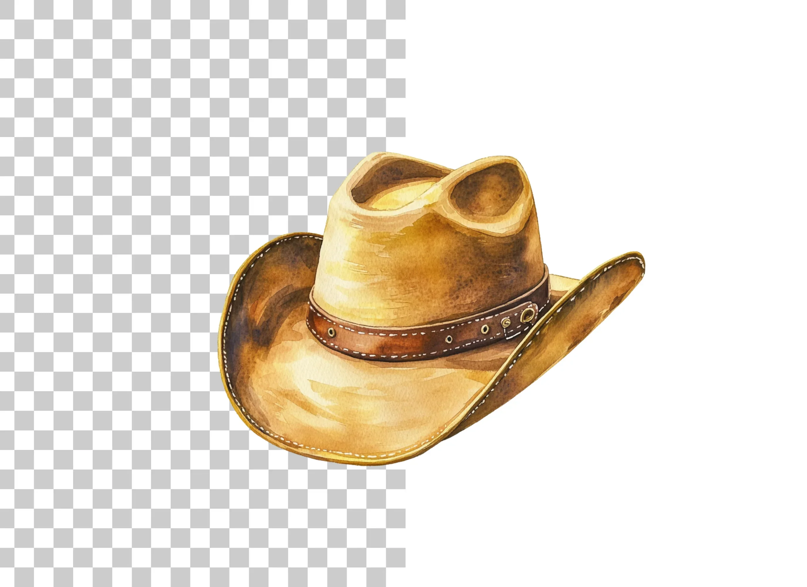 Cowboy Hat Clipart Bundle - Image 2