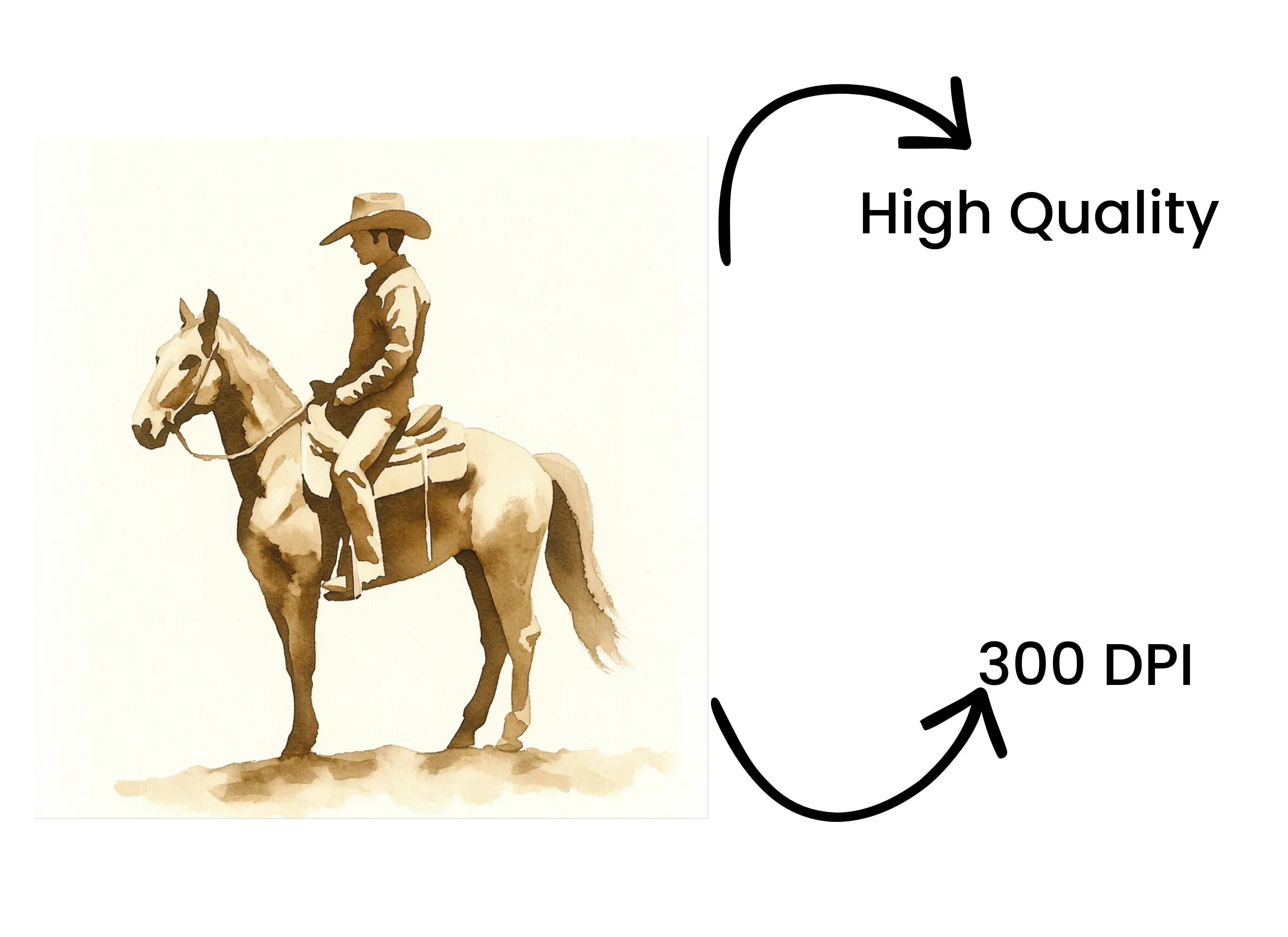 Cowboy Riding Horse Clipart Bundle - Image 4