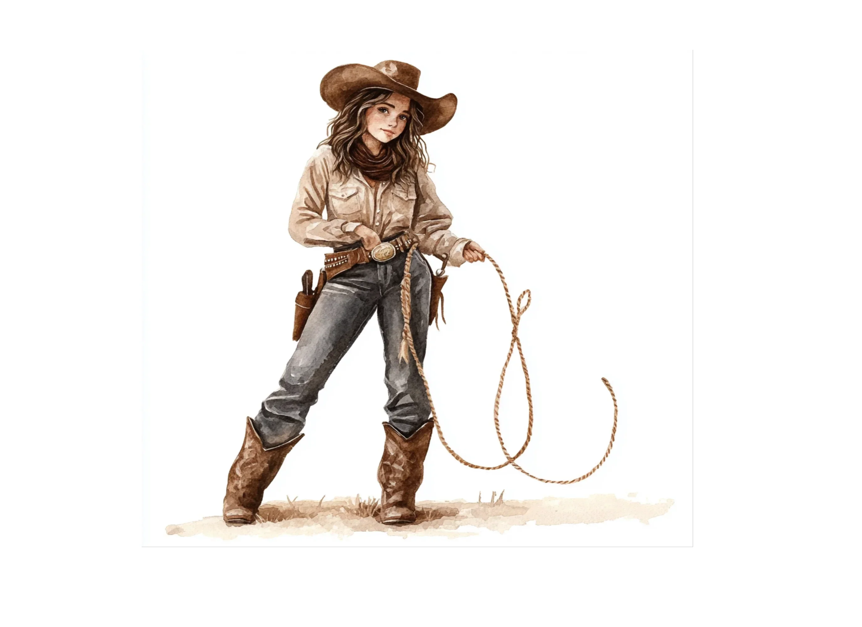 Cowgirl Clipart Bundle - Image 3