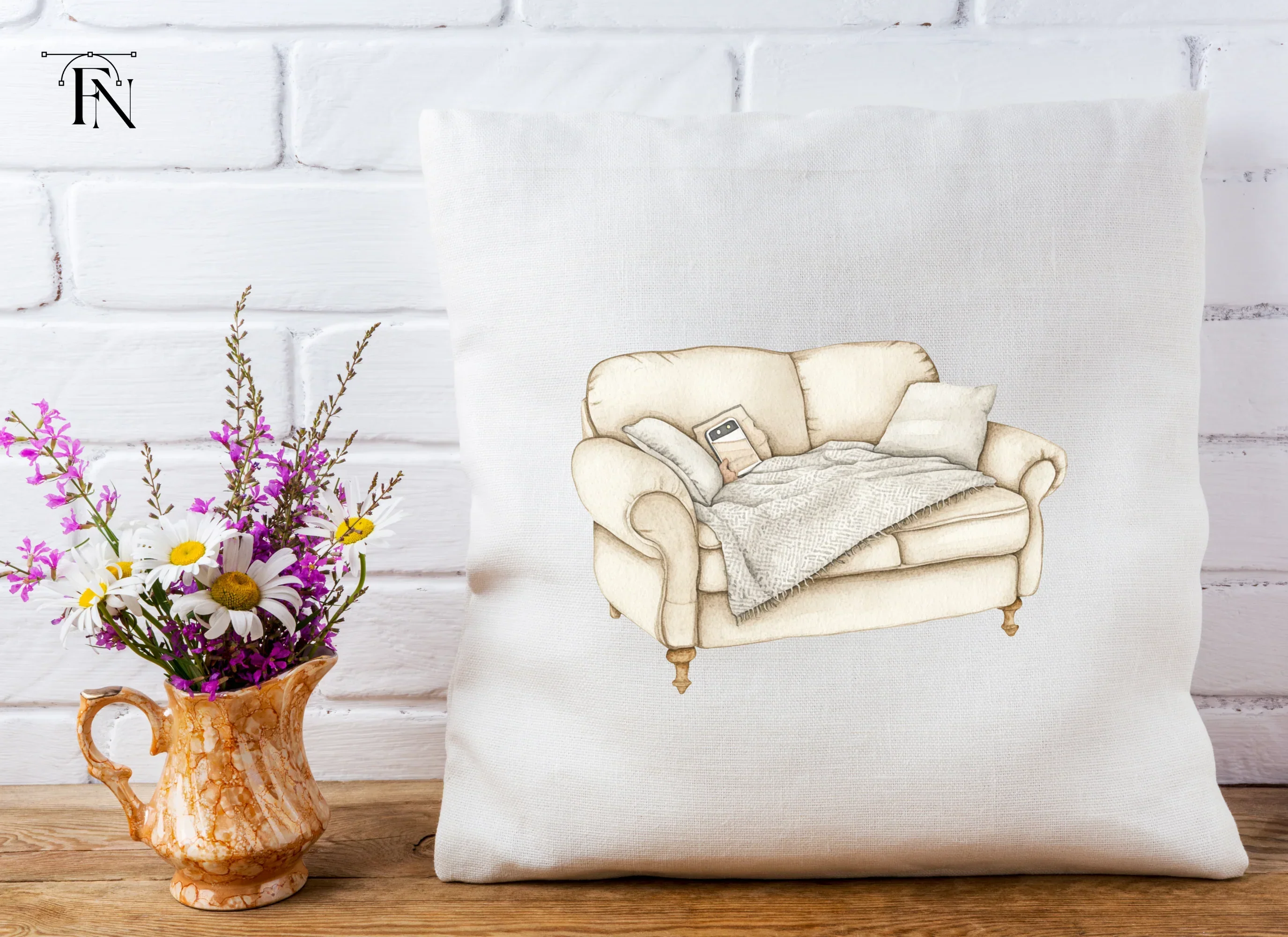 Cozy Armchair and Sofa Clipart Bundle - Image 5