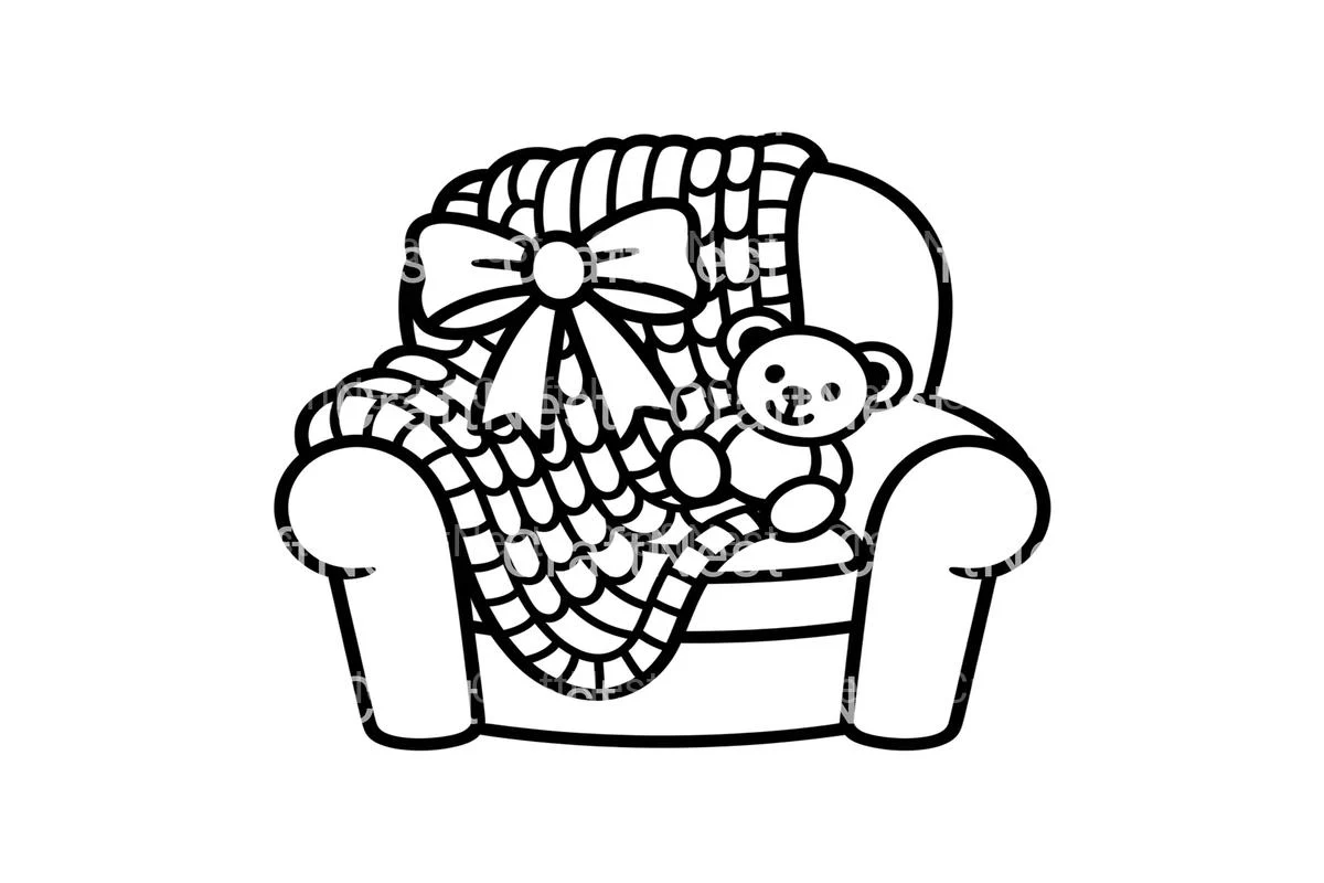 Cozy Armchair Winter Coloring Books - Image 3