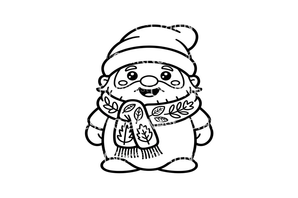 Cozy Autumn Gnomes Coloring Books - Image 3