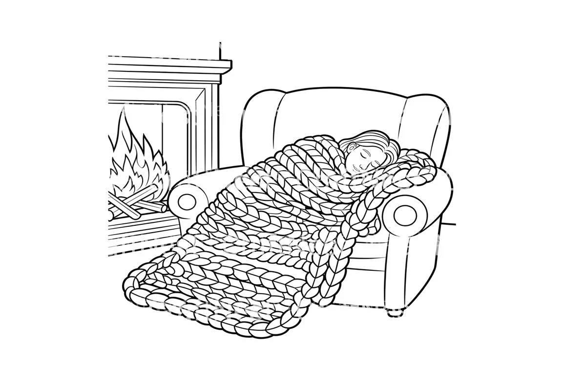 Cozy Autumn Sleep Coloring Books - Image 2