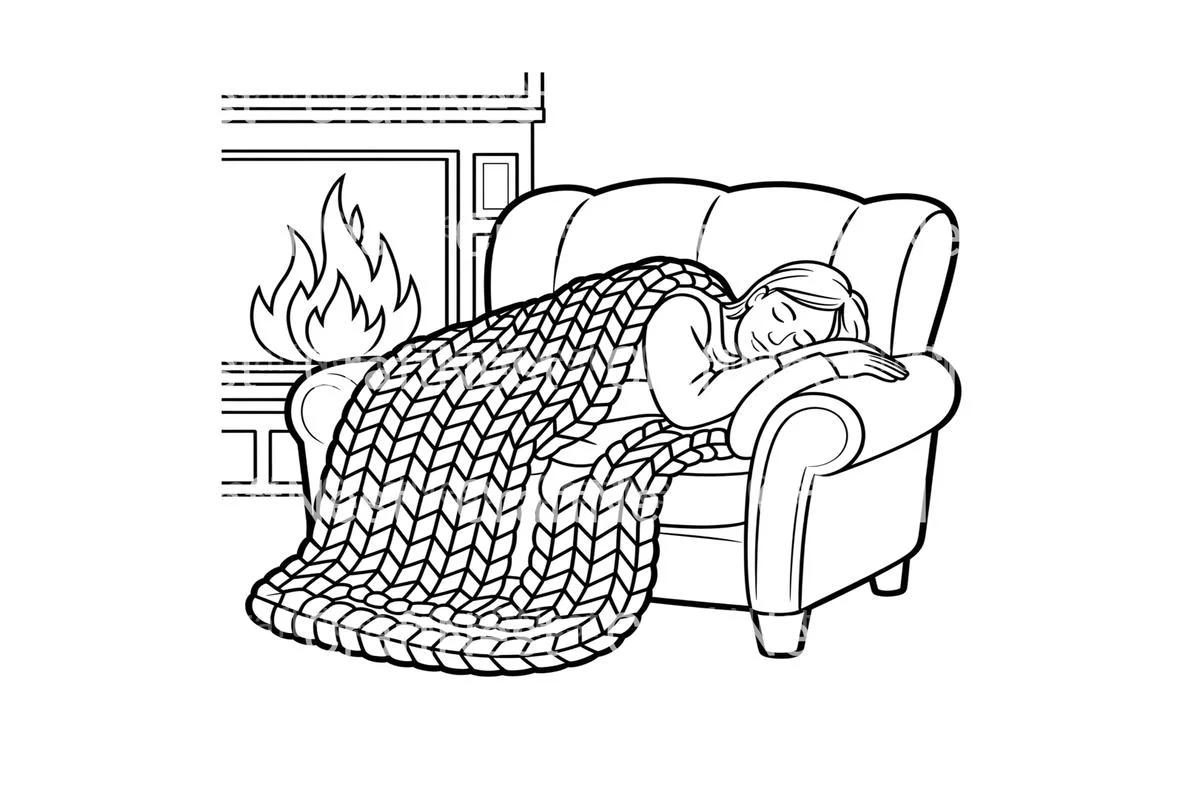 Cozy Autumn Sleep Coloring Books - Image 3