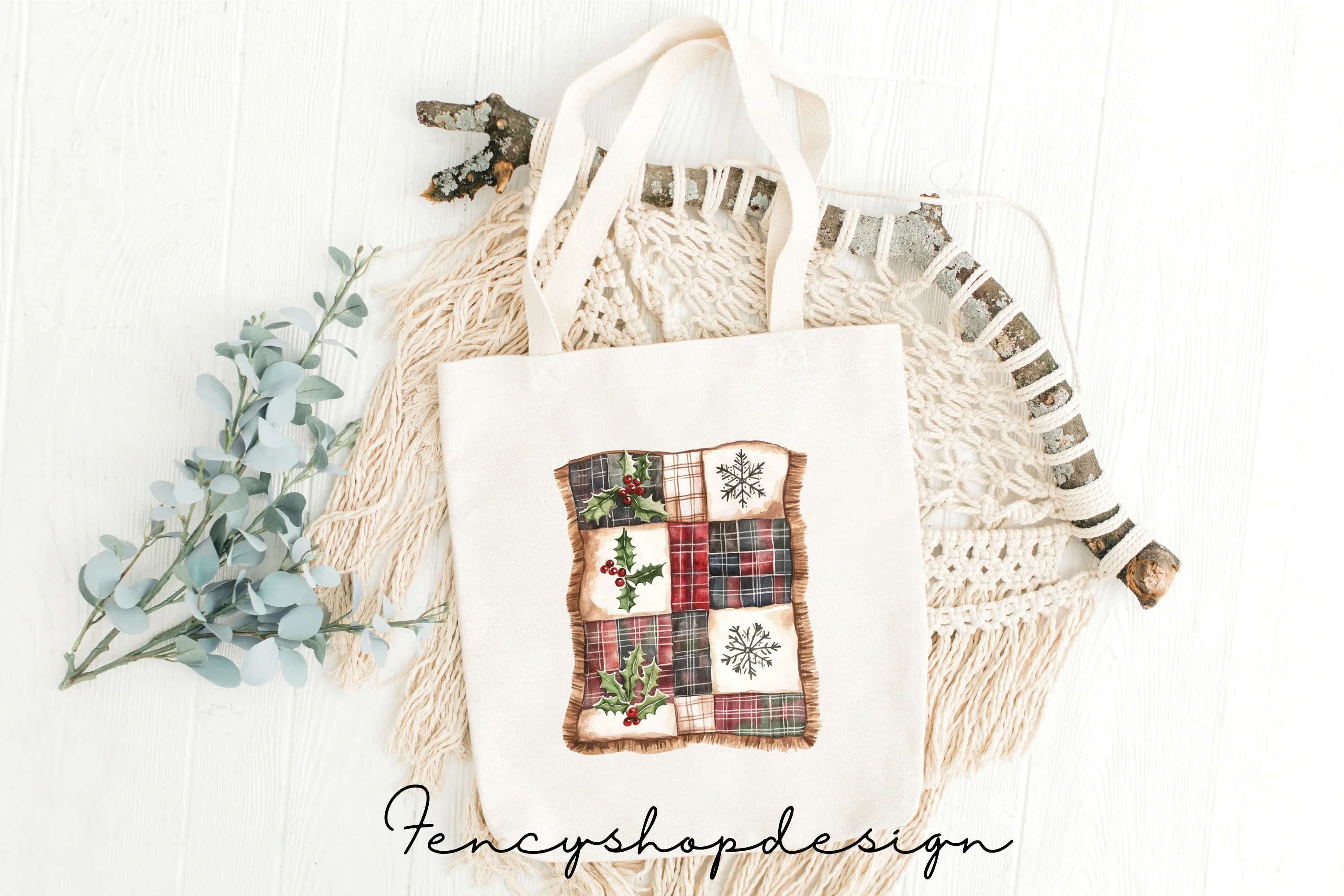 Cozy Christmas Crafting Clipart Bundle - Image 7