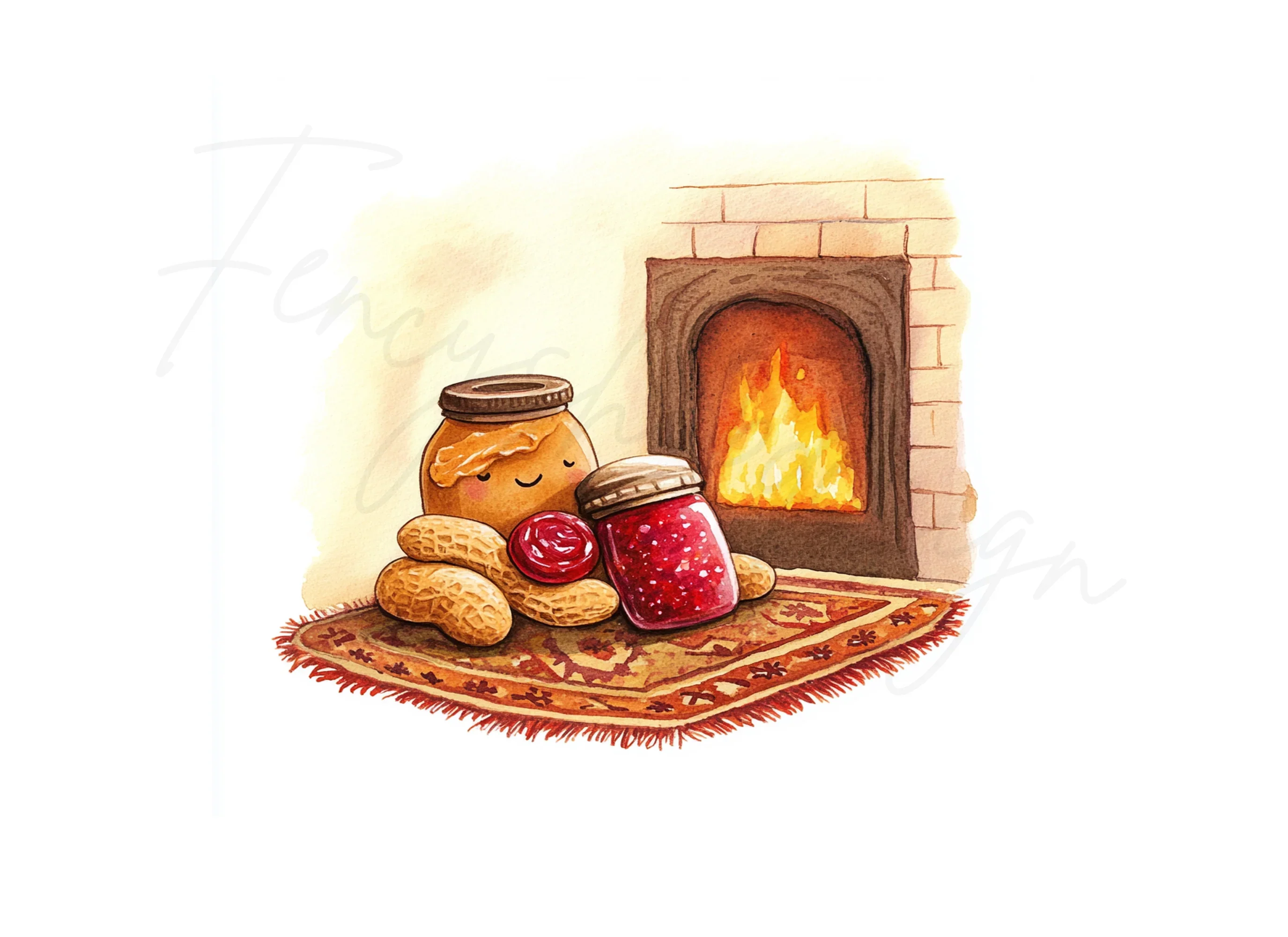 Cozy Peanut Butter and Jelly Clipart Bundle - Image 2