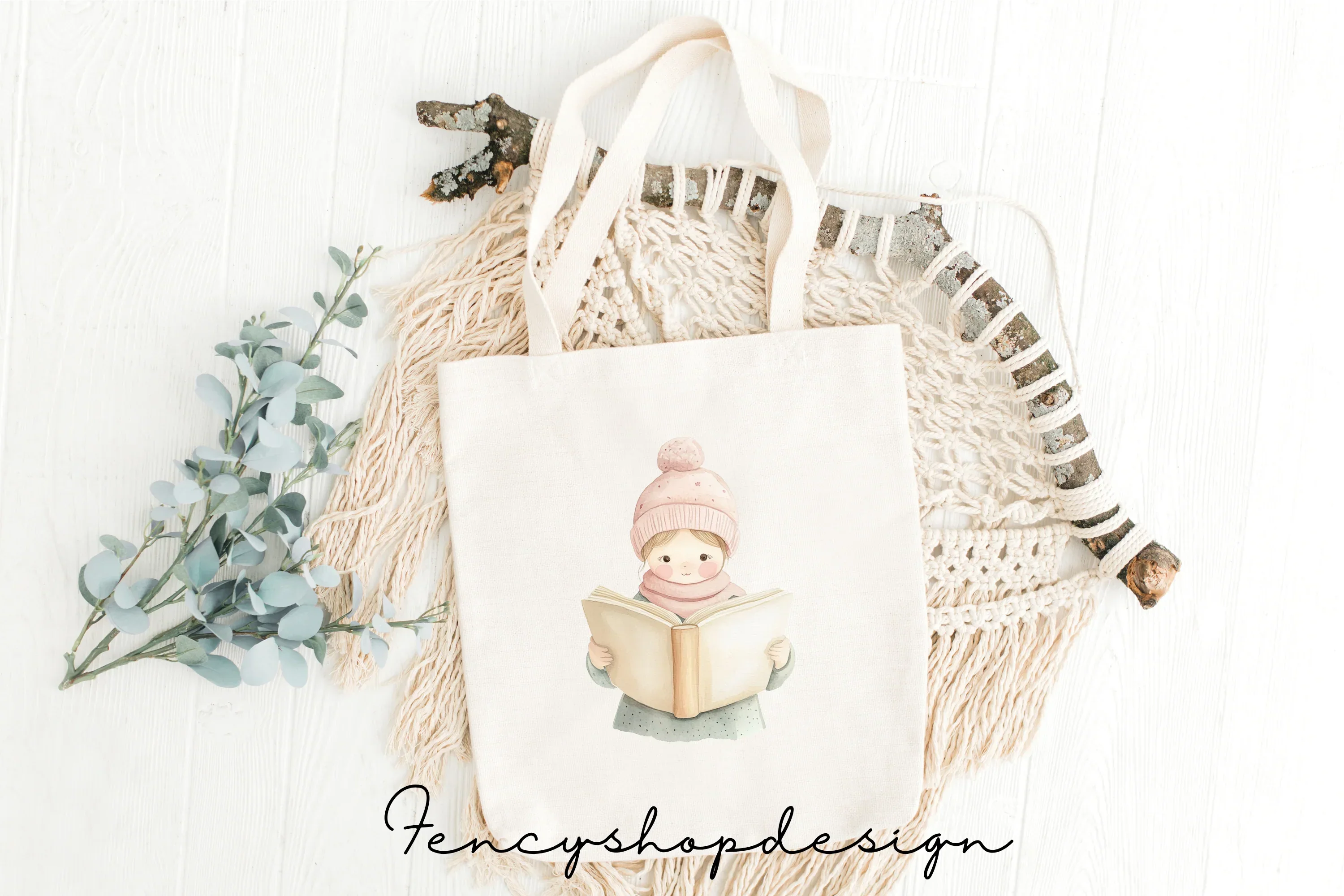 Cozy Reading Clipart Bundle - Image 2