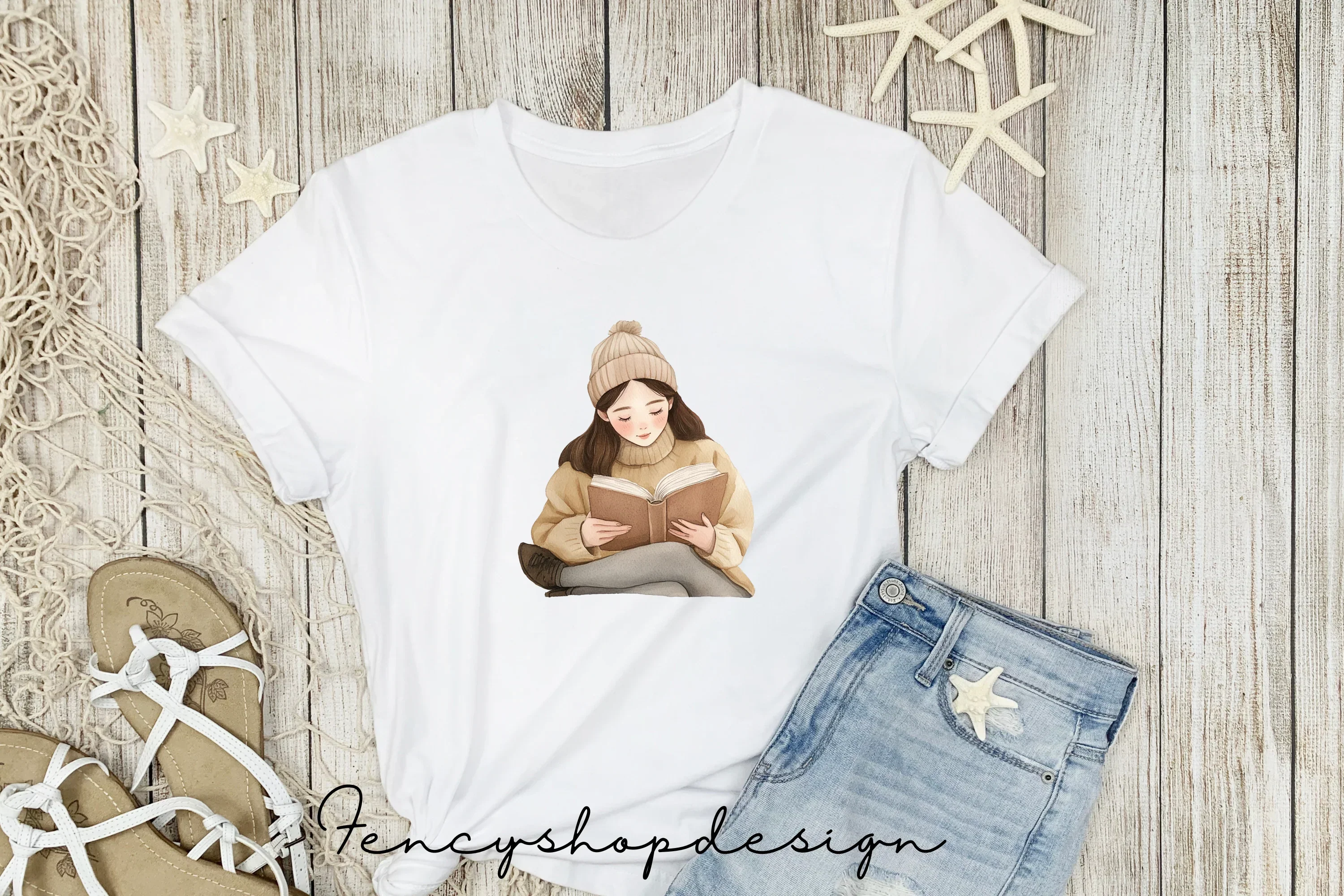 Cozy Reading Clipart Bundle - Image 4