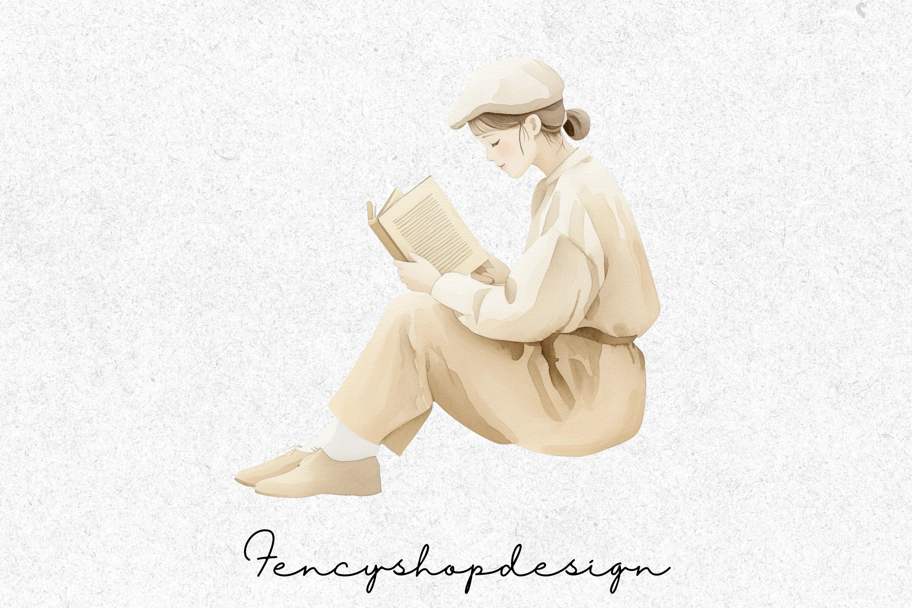 Cozy Reading Clipart Bundle - Image 6