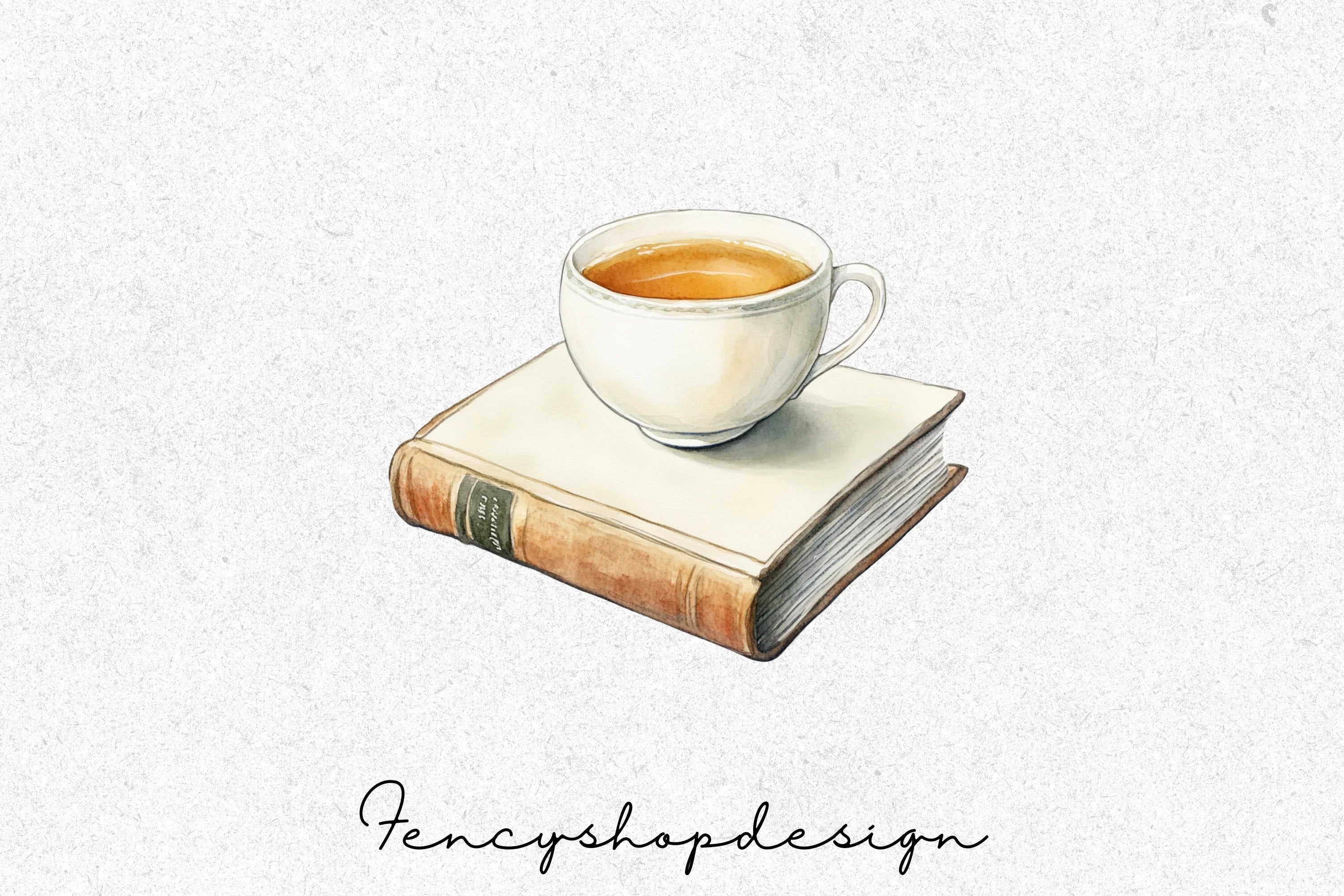 Cozy Tea Books Clipart Bundle - Image 3