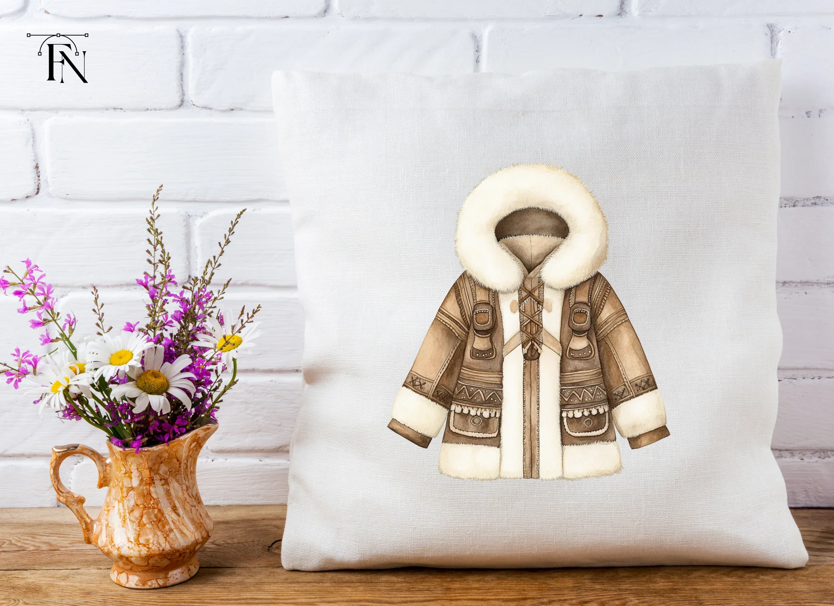 Cozy Winter Coat Clipart Bundle - Image 5