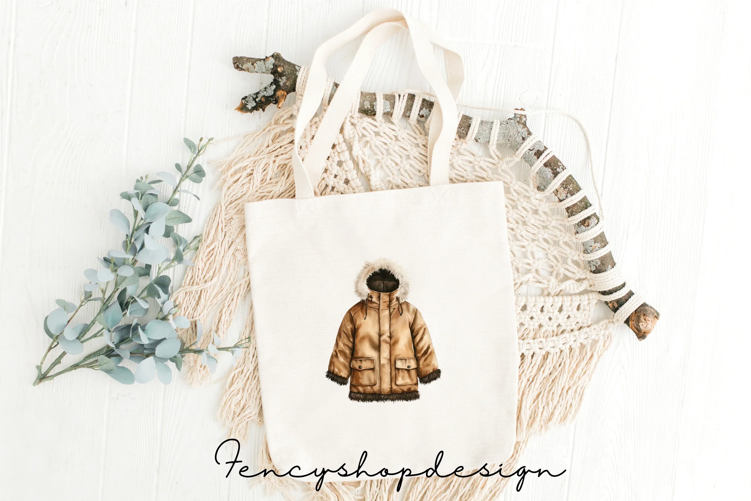 Cozy Winter Parka Clipart Bundle - Image 8