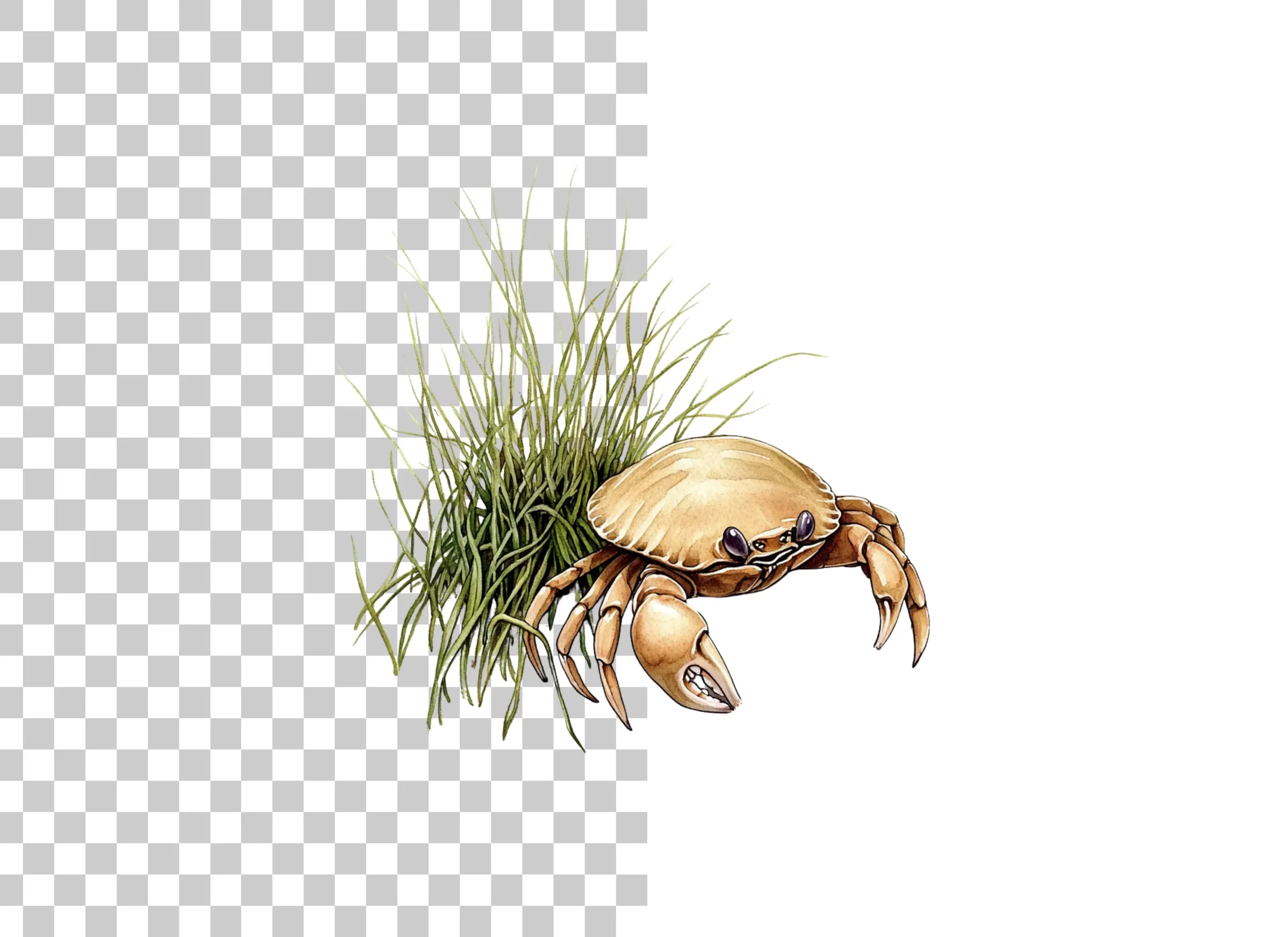Crabs and Seaweed Clipart Bundle - Image 3