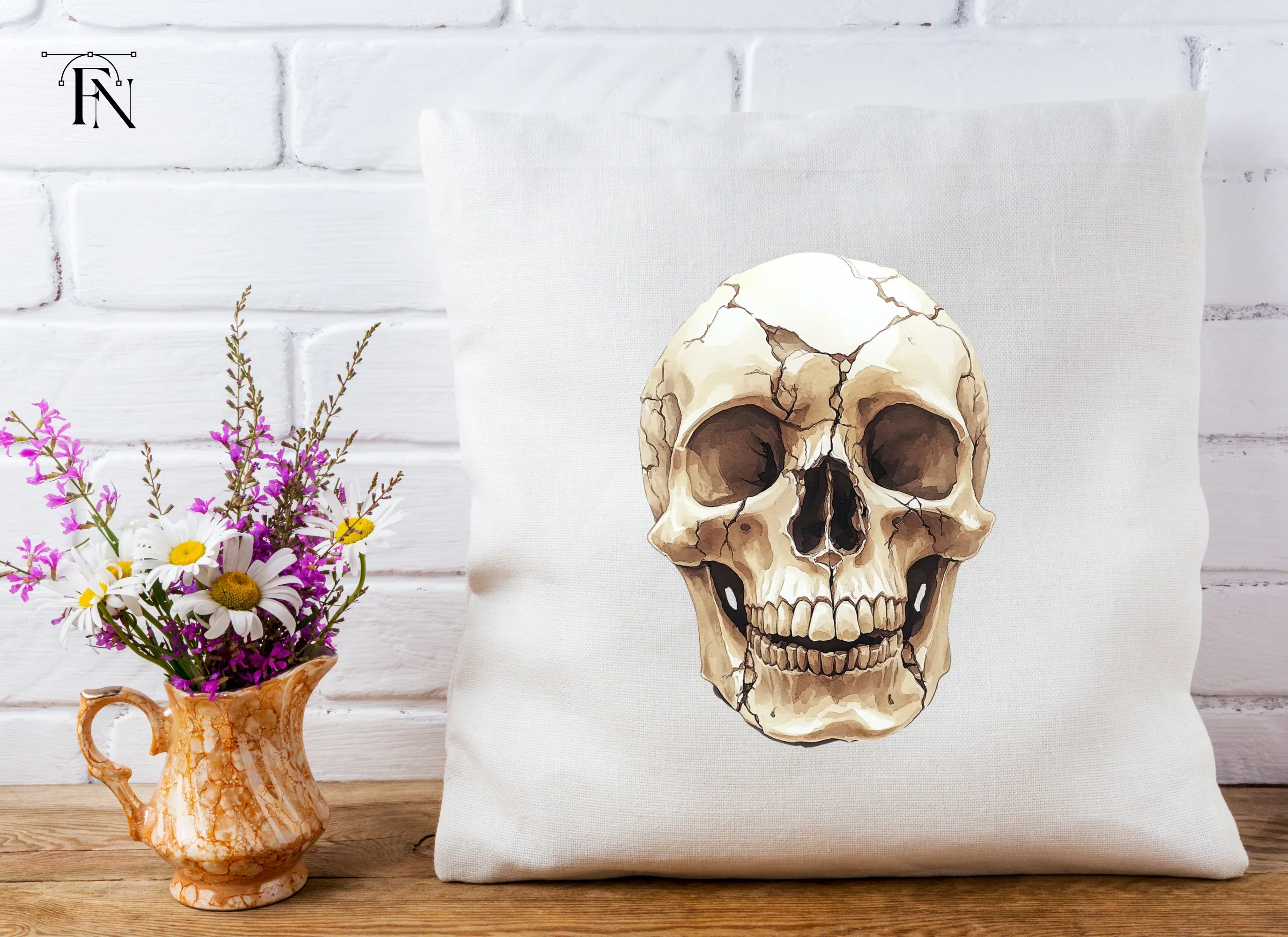 Cracked Human Skull Clipart Bundle - Image 4