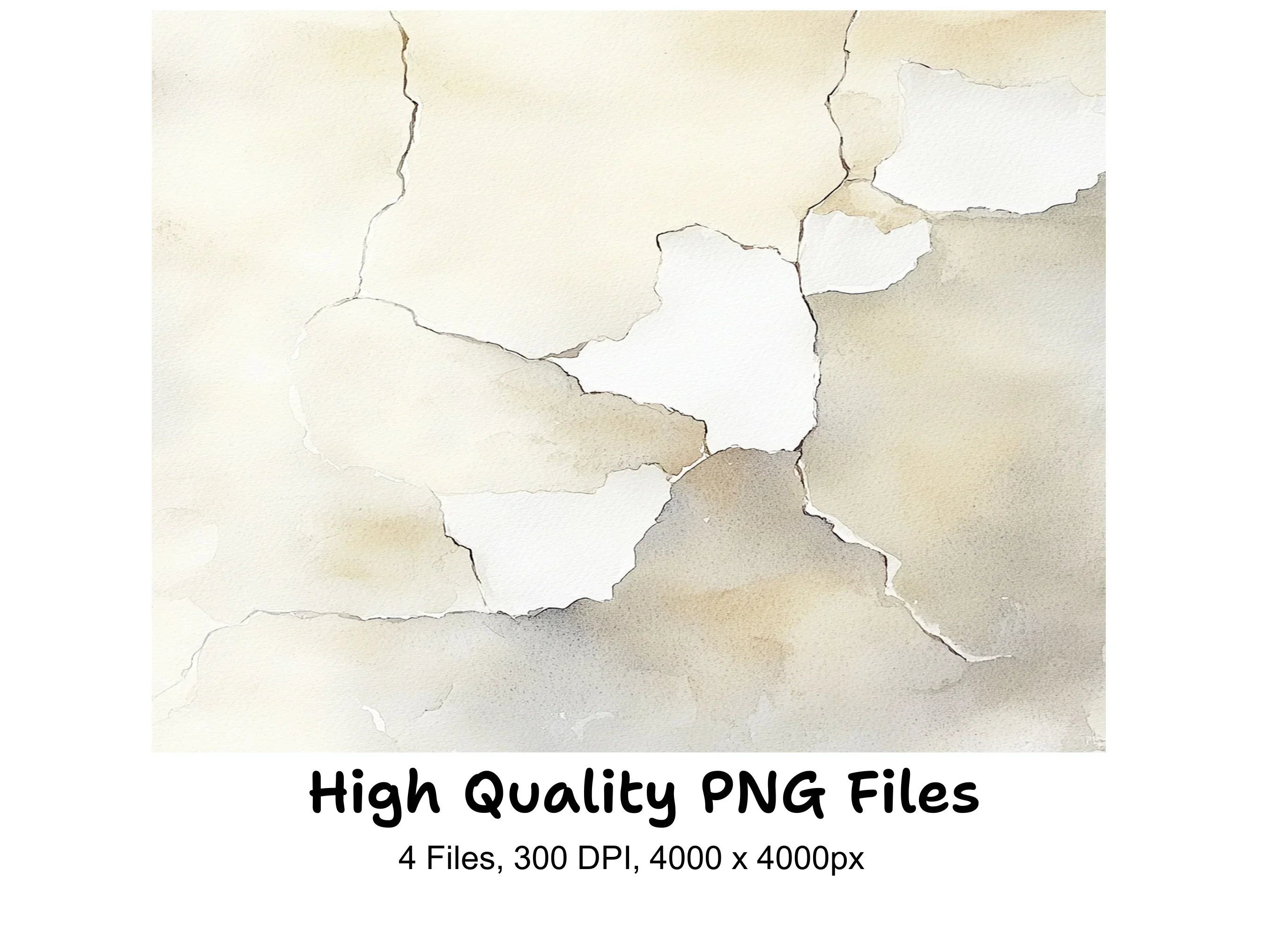 Cracked Paint Texture Clipart Bundle