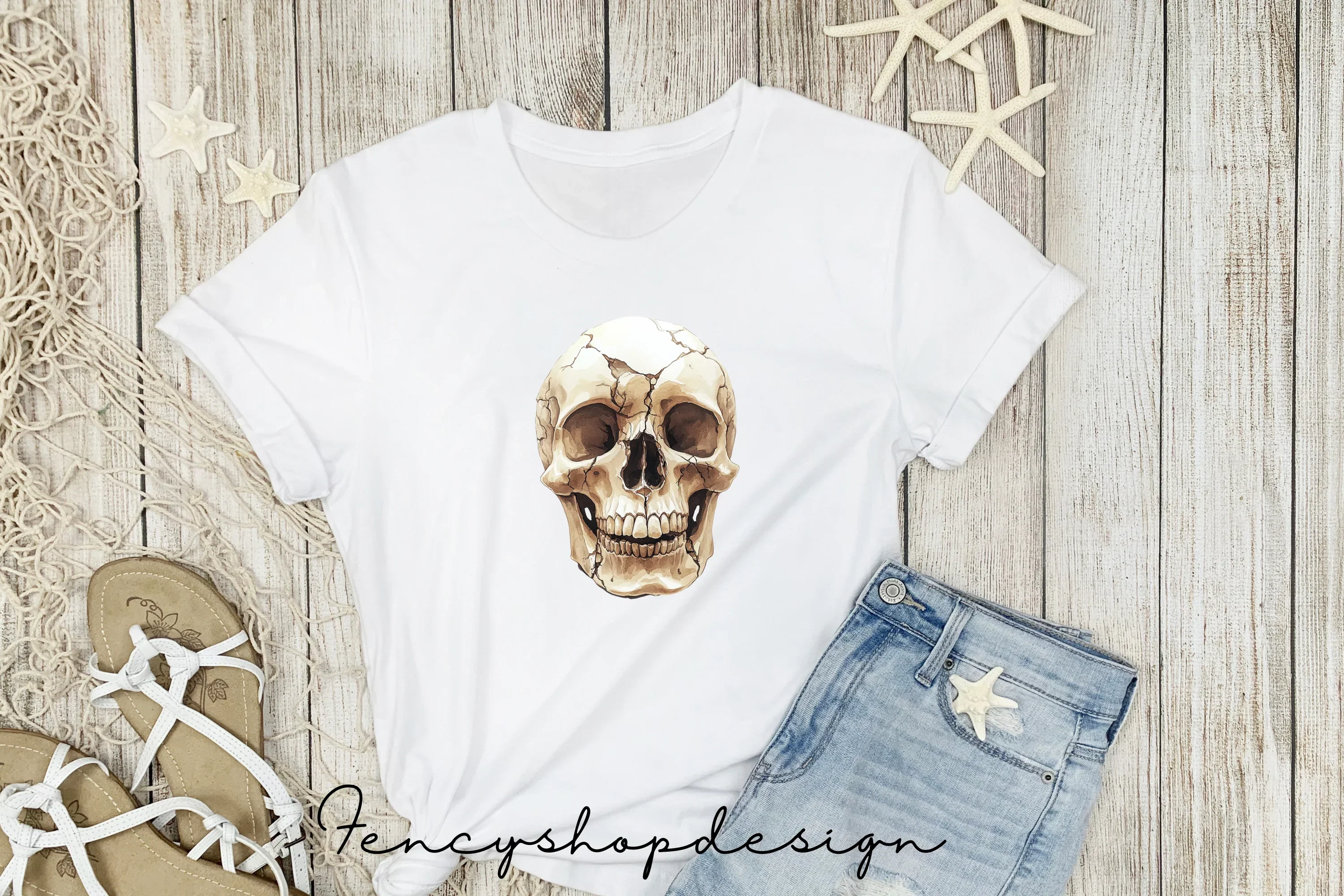 Cracked Skull Clipart Bundle - Image 3
