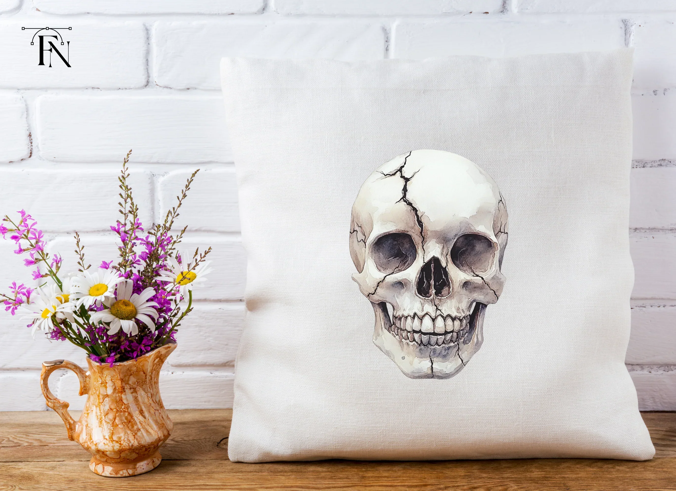 Cracked Skull Side View Clipart Bundle - Image 4