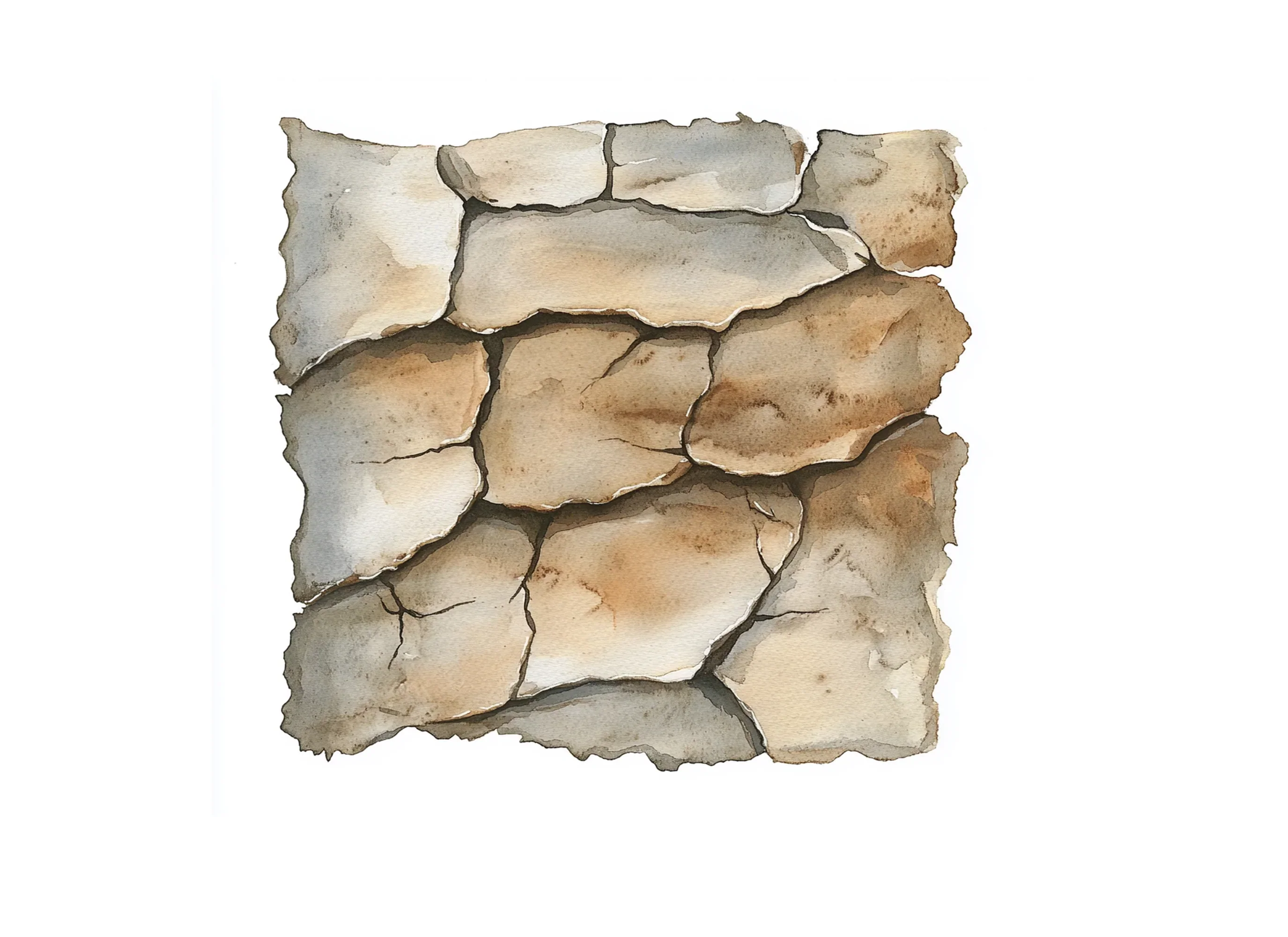 Cracked Stone Texture Clipart Bundle - Image 3