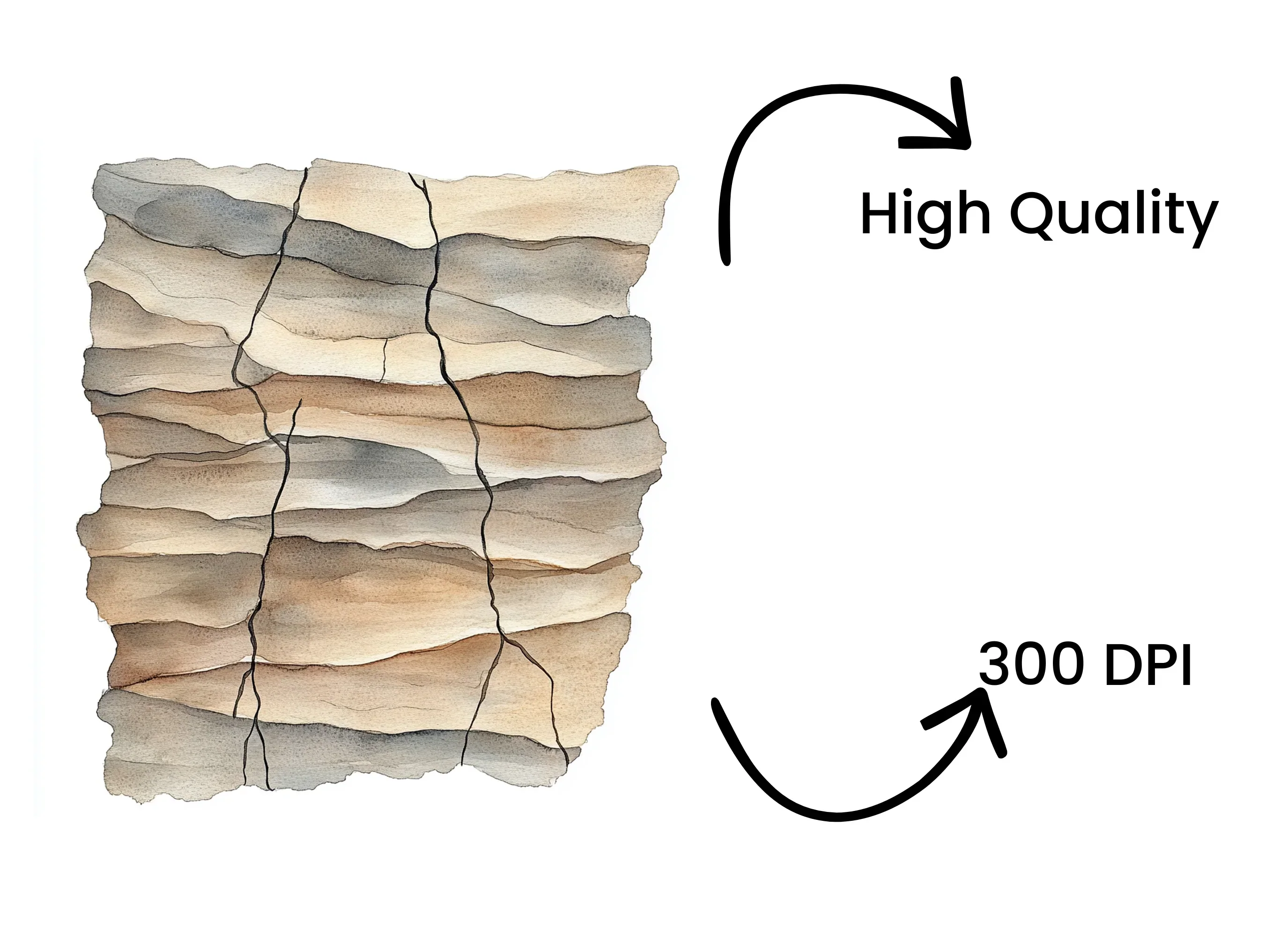 Cracked Stone Texture Clipart Bundle - Image 4