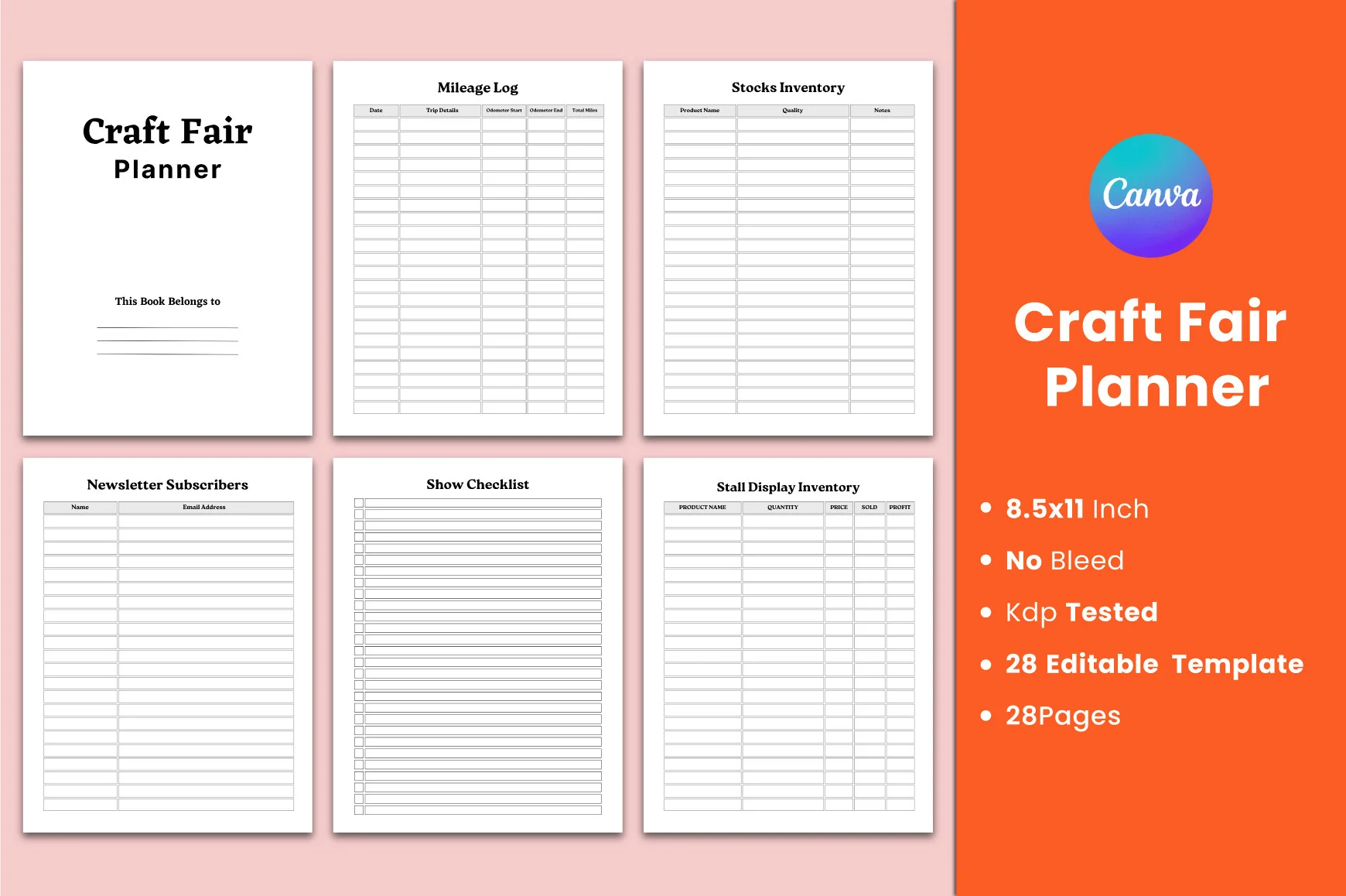 Craft Fair Planner