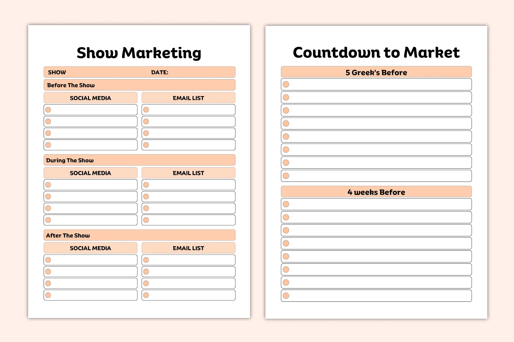 Craft Fair Vendor Planner - Image 2