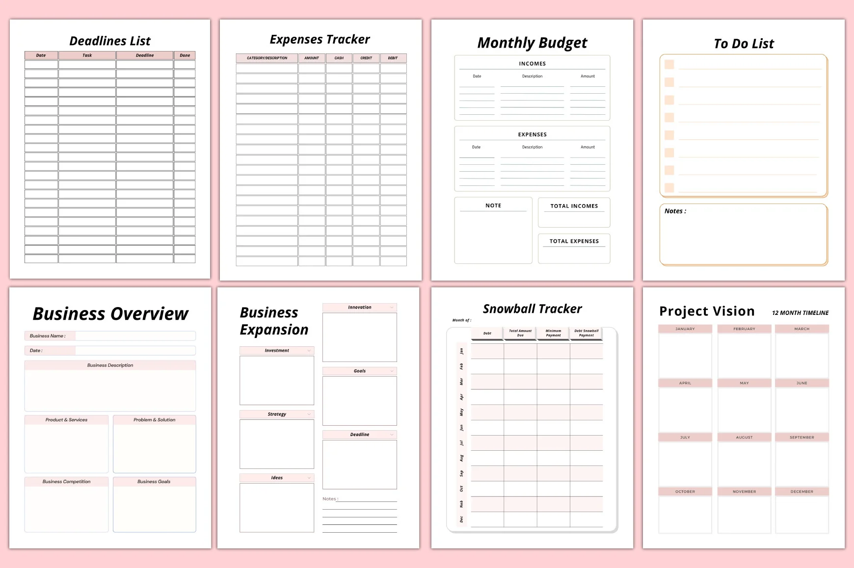 Craft Handmade Business Planner - Image 3